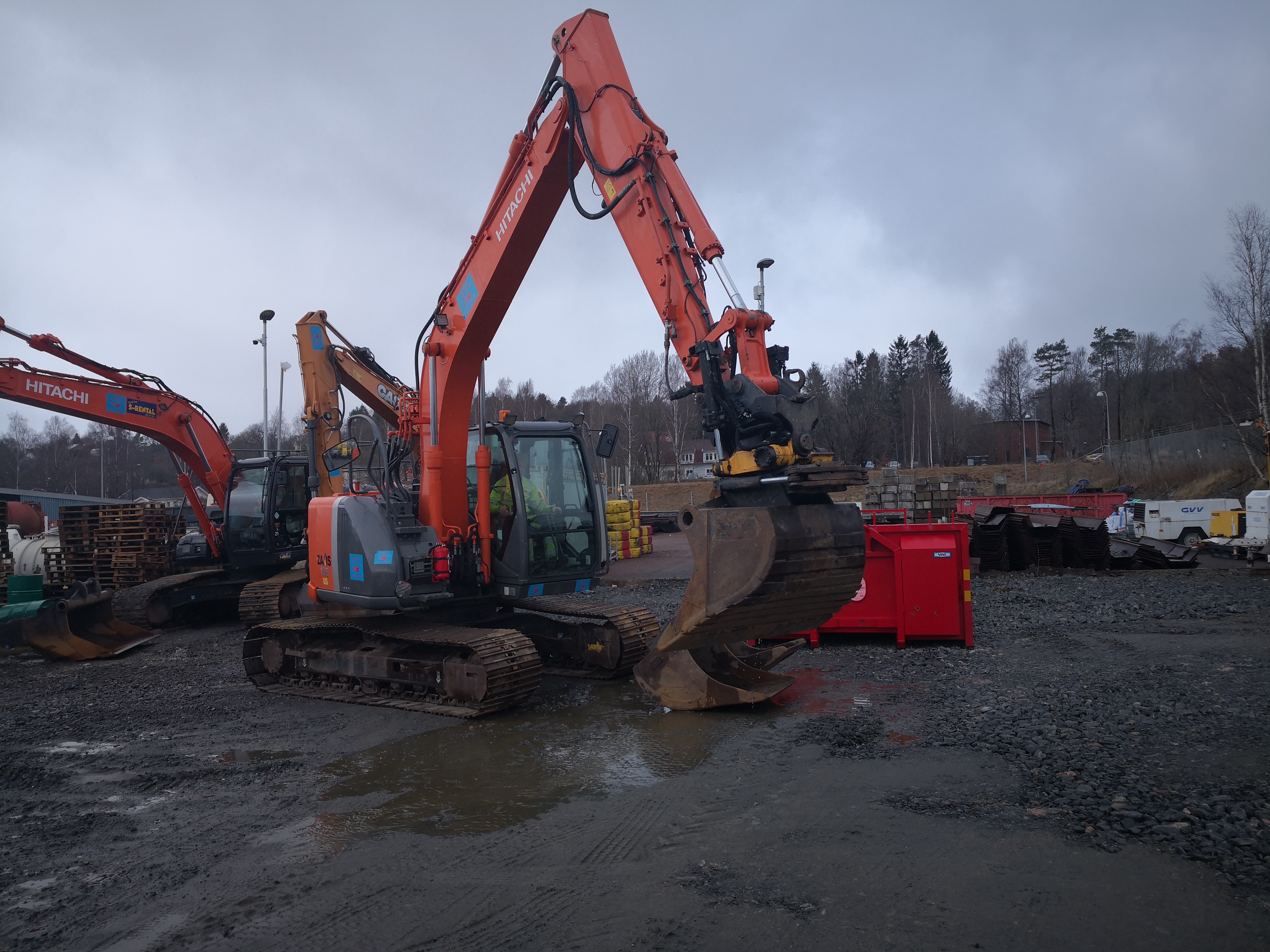 Track excavator Hitachi ZX135US-3 -11 rototilt (5500h) - PS