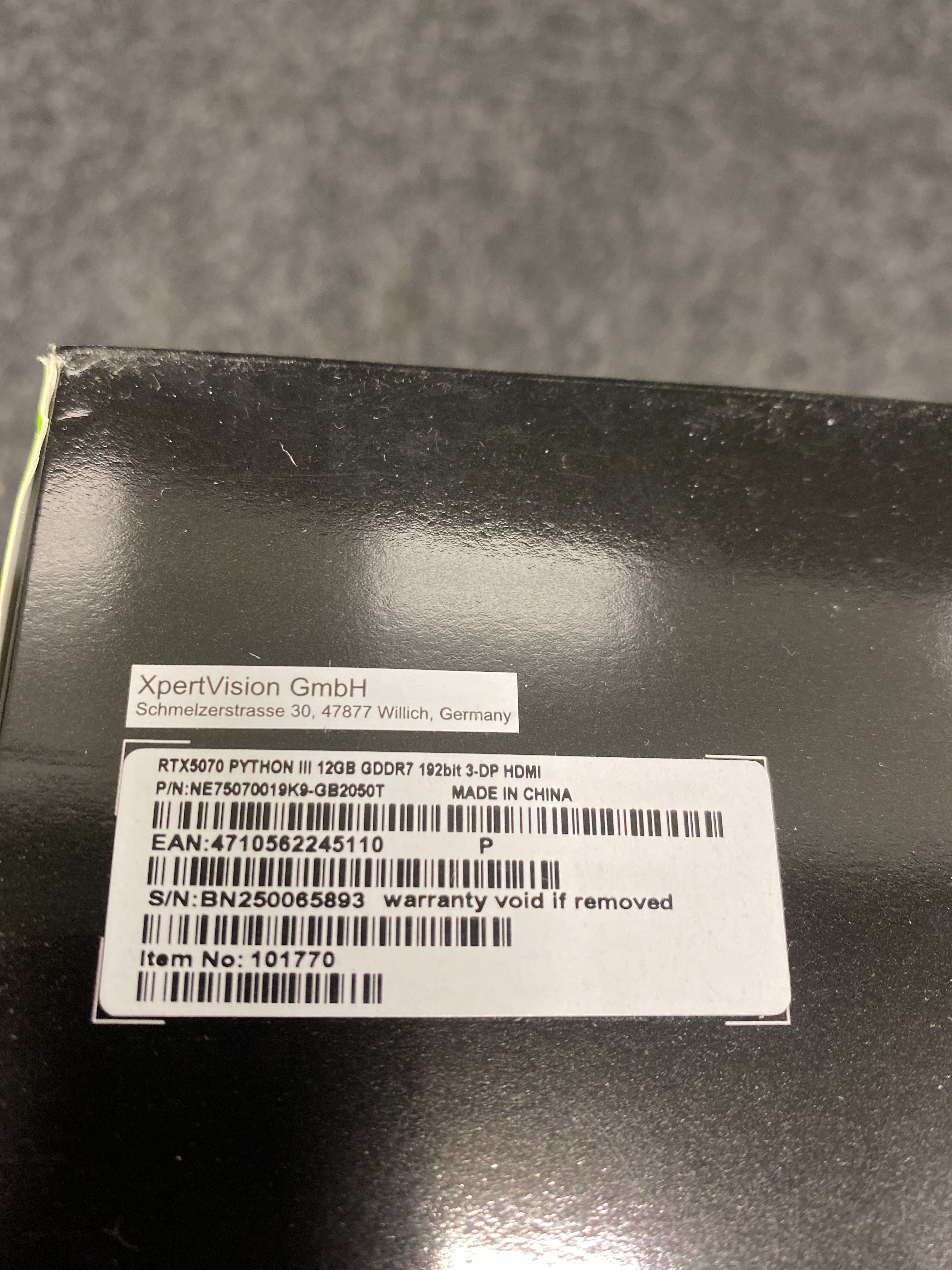 Graphics card Gainward GeForce RTX 5070 Python III - PS Auction - We ...