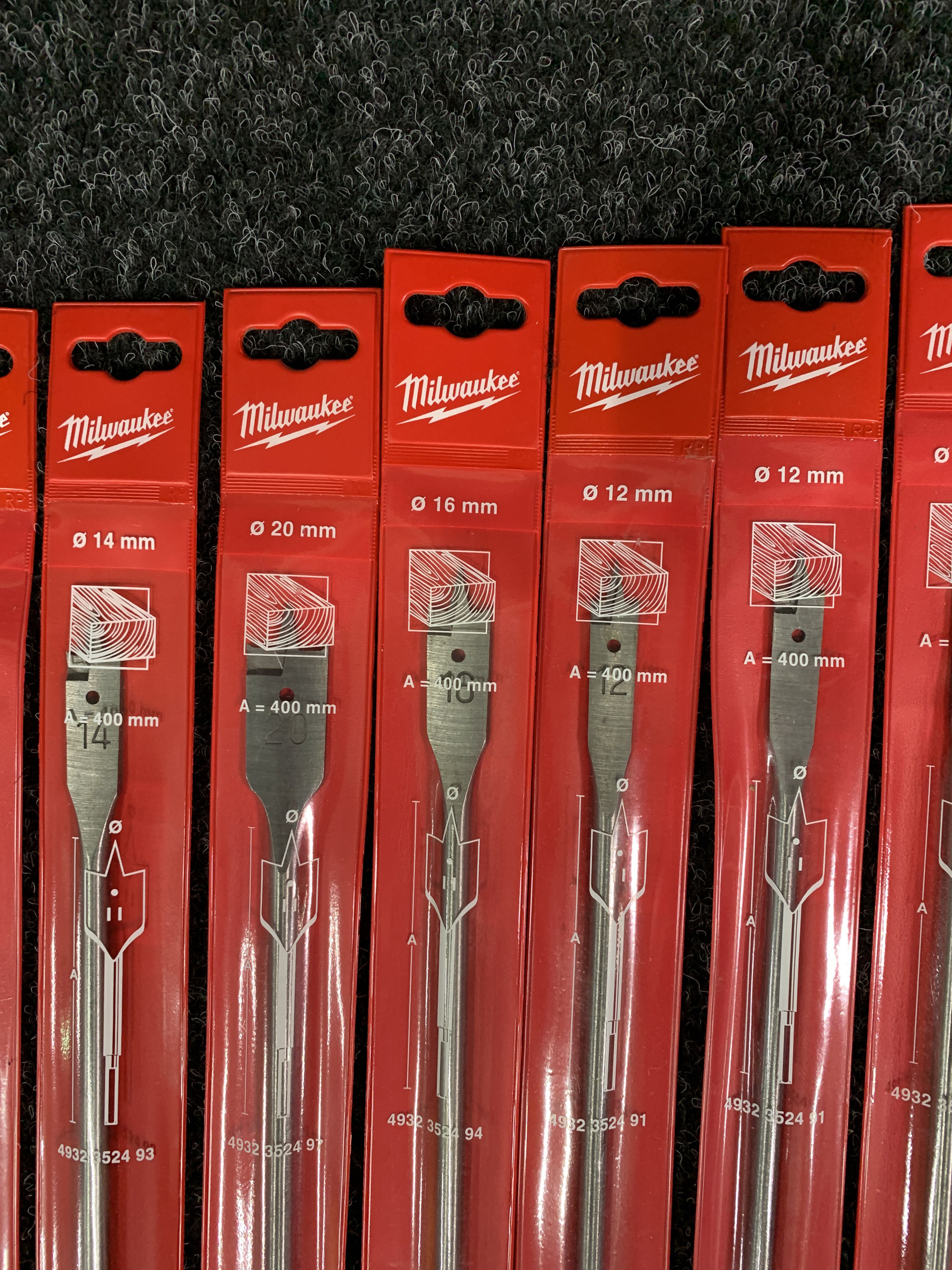 Assortment of wood drills Milwaukee PS Auction We value the future