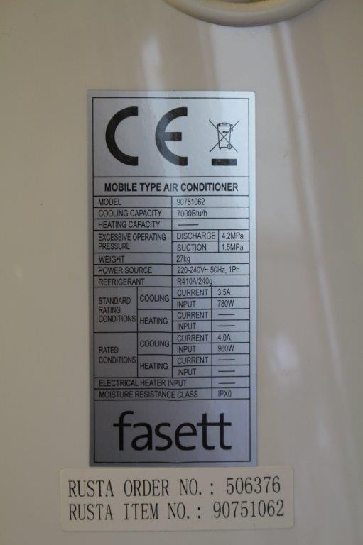 portabel luftkonditionering fasett