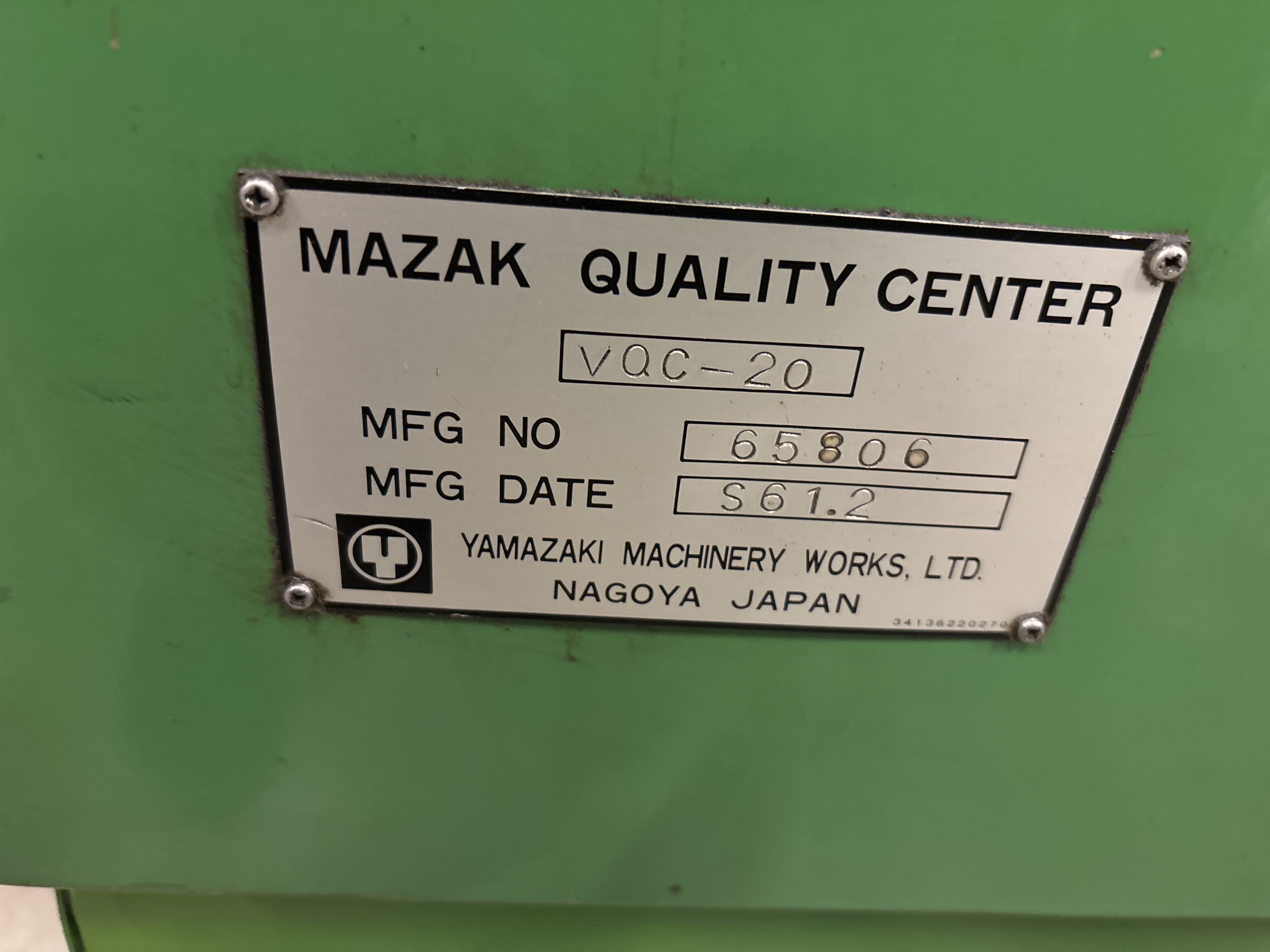 MASAさん専用 CNC Machining Center – Mazak VQC-20 - PS Auction - We value the