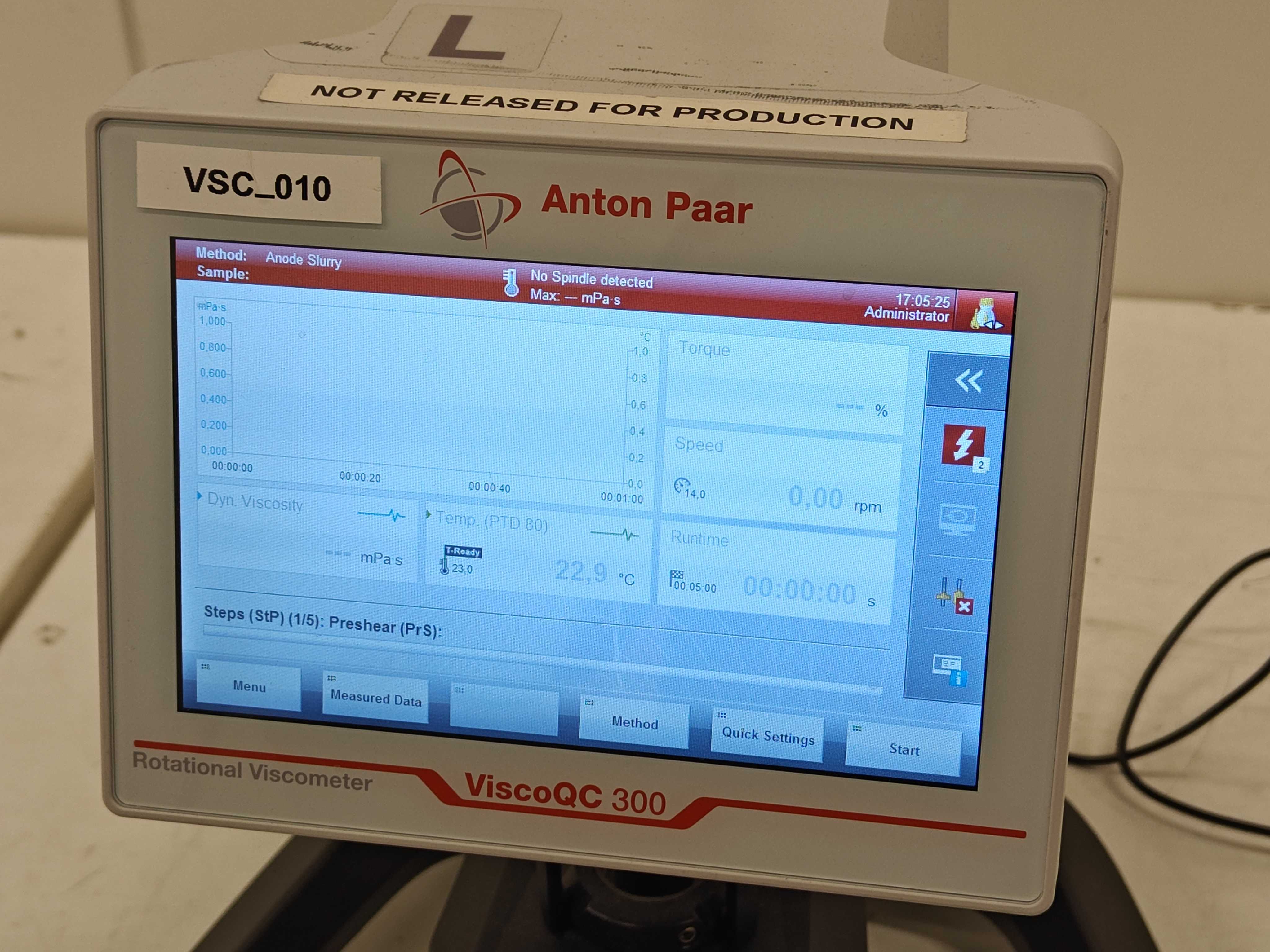 Rotationsviskosimeter - Anton Paar ViscoQC 300-L med PTD 80 - Auktioner ...
