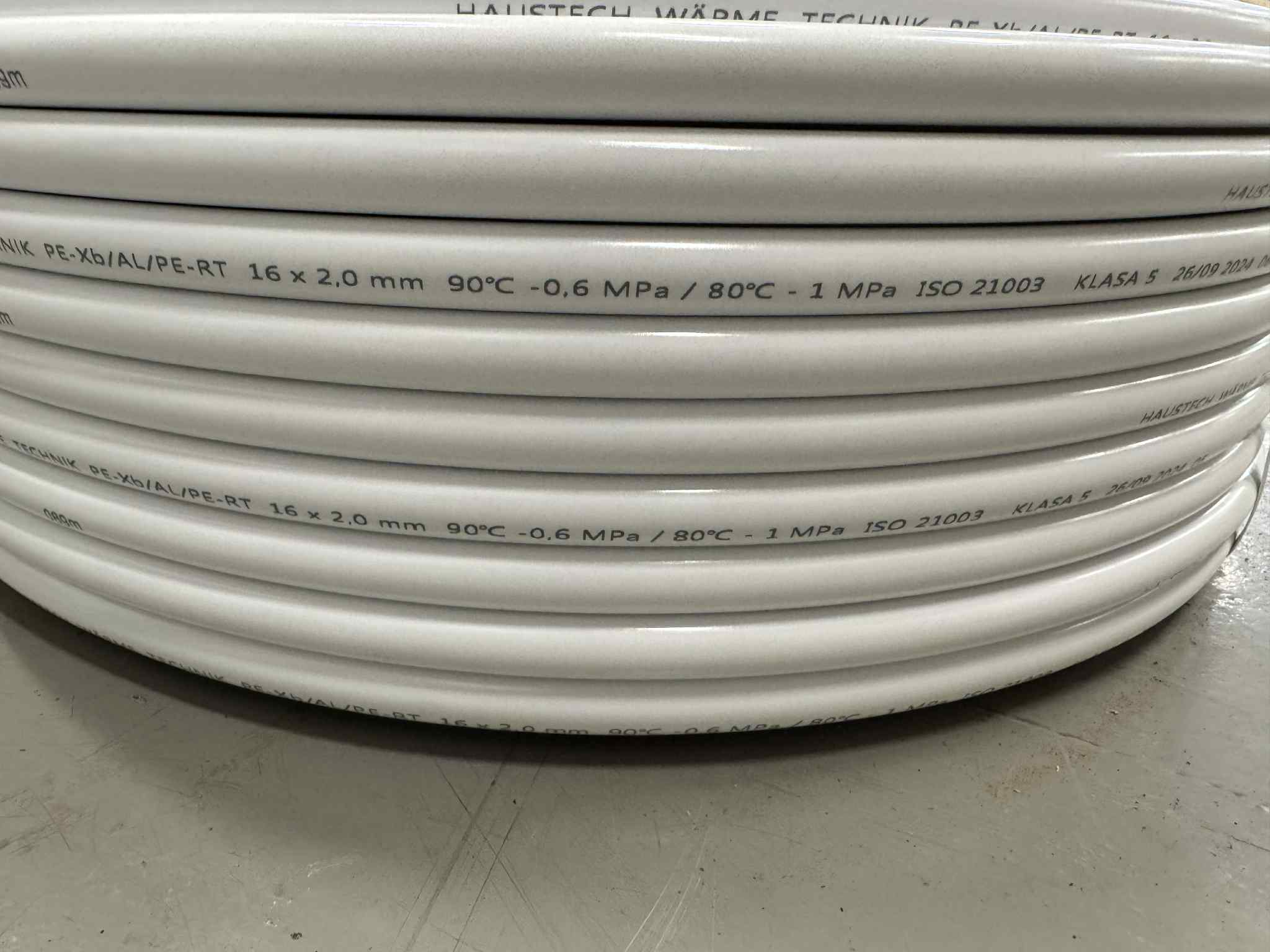 Alupex-rör 100m Haustech – 16 x 2,0 mm – För golvvärme, radiator ...