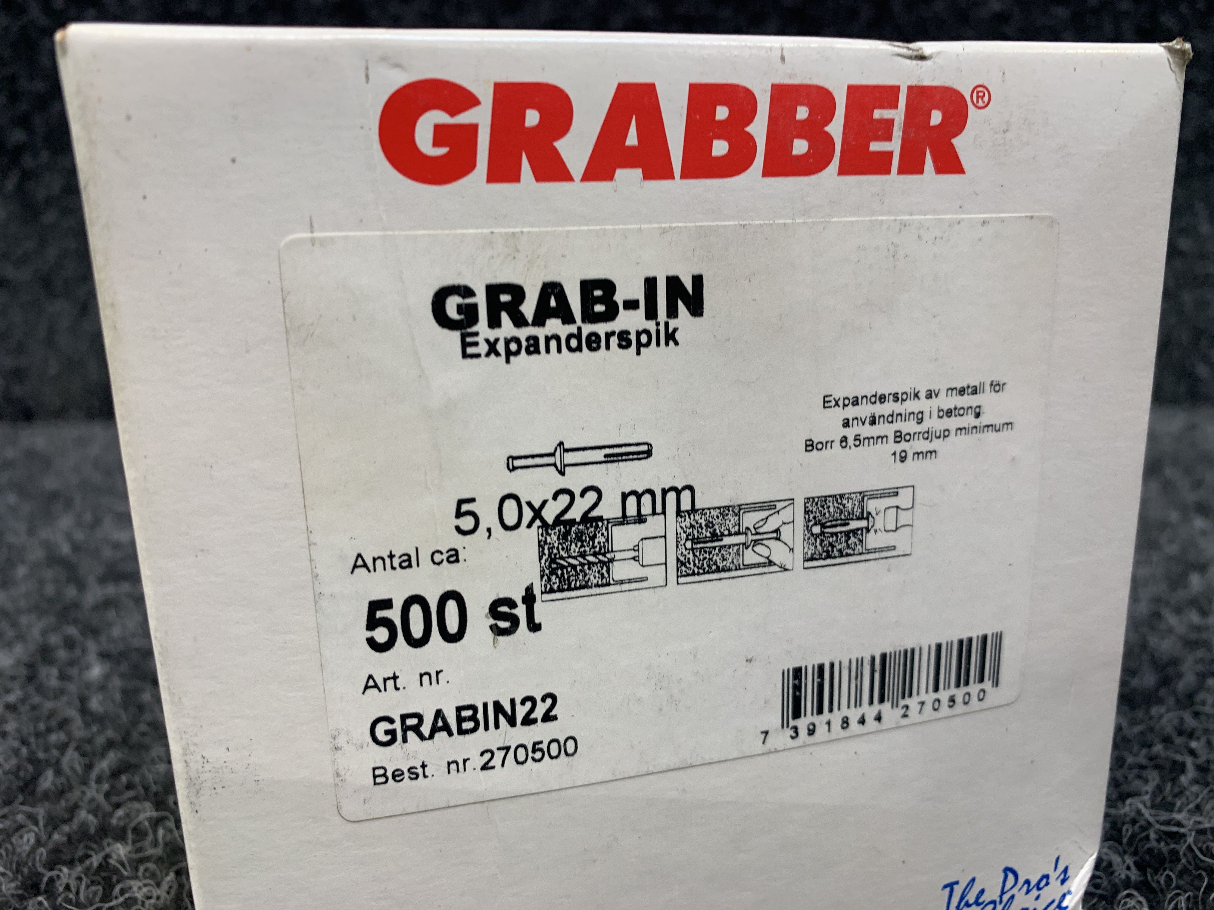 5 pcs Packs Expander nail 5.0x22mm, Grabber - PS Auction - We value the ...