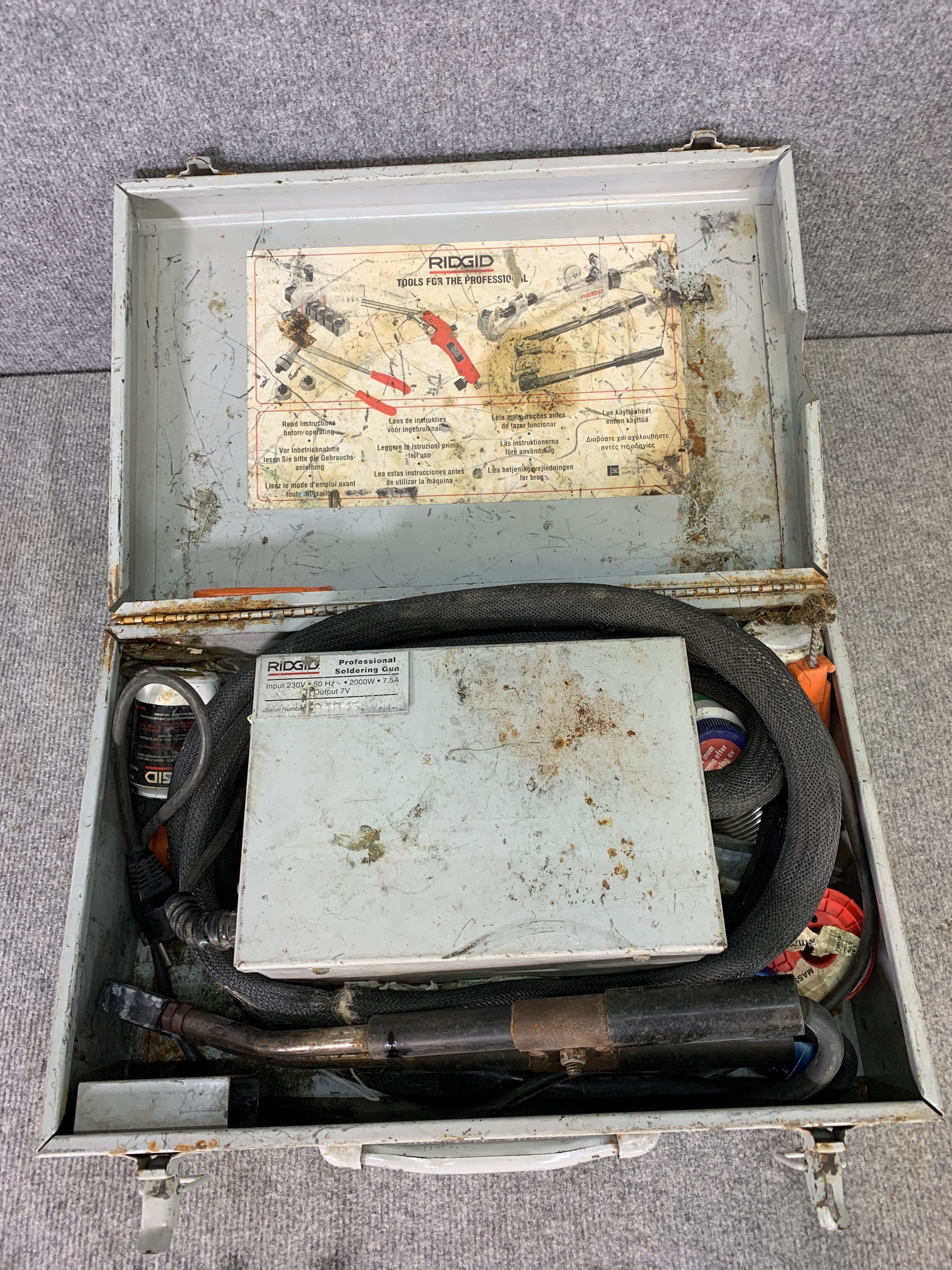 Ridgid Electric soldering gun PS Auction We value the future