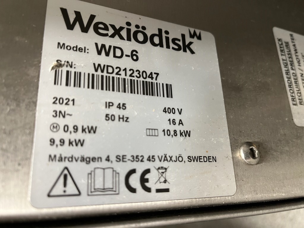Restaurant dishwasher Wexiödisk WD-6 - PS Auction - We value the future ...