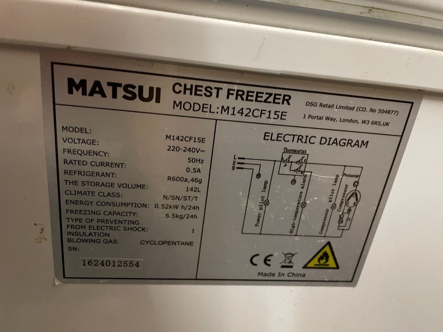 Freezer box Matsui PS Auction We value the future Largest in net