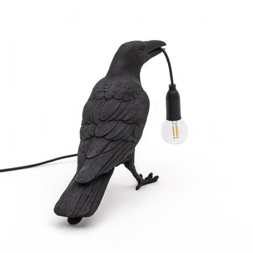 Ravenfield Led 2 raven-shaped LED lamps sitting raven - Free shipping - PS Auction ...