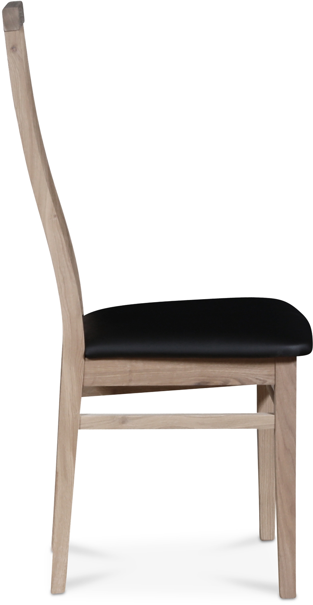 Alaska chair in whitewash / Black Eco-leather 4 pcs - PS Auction - We ...