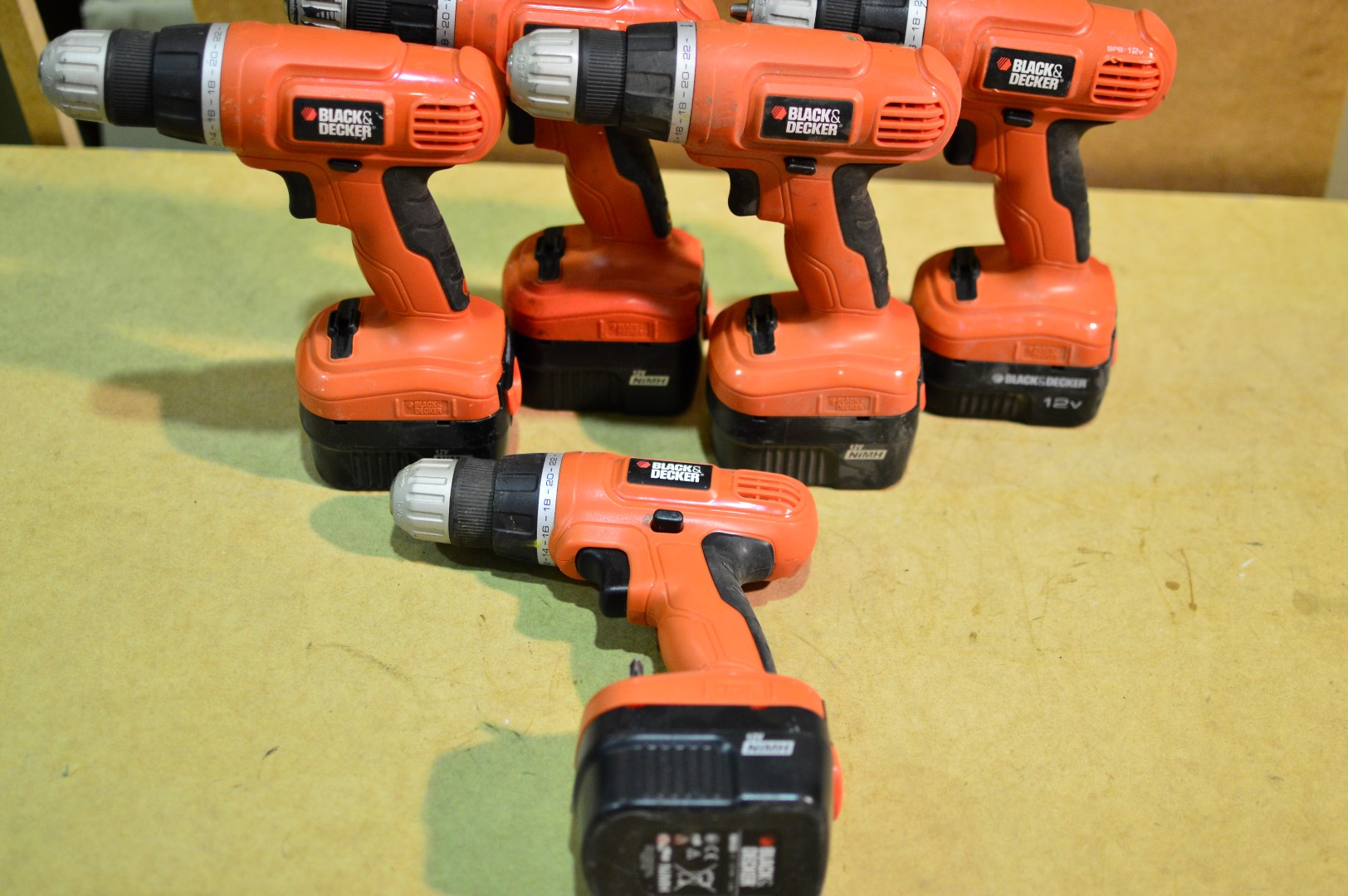 Black&Decker Battery drills EPC12 5pcs PS Auction We value the