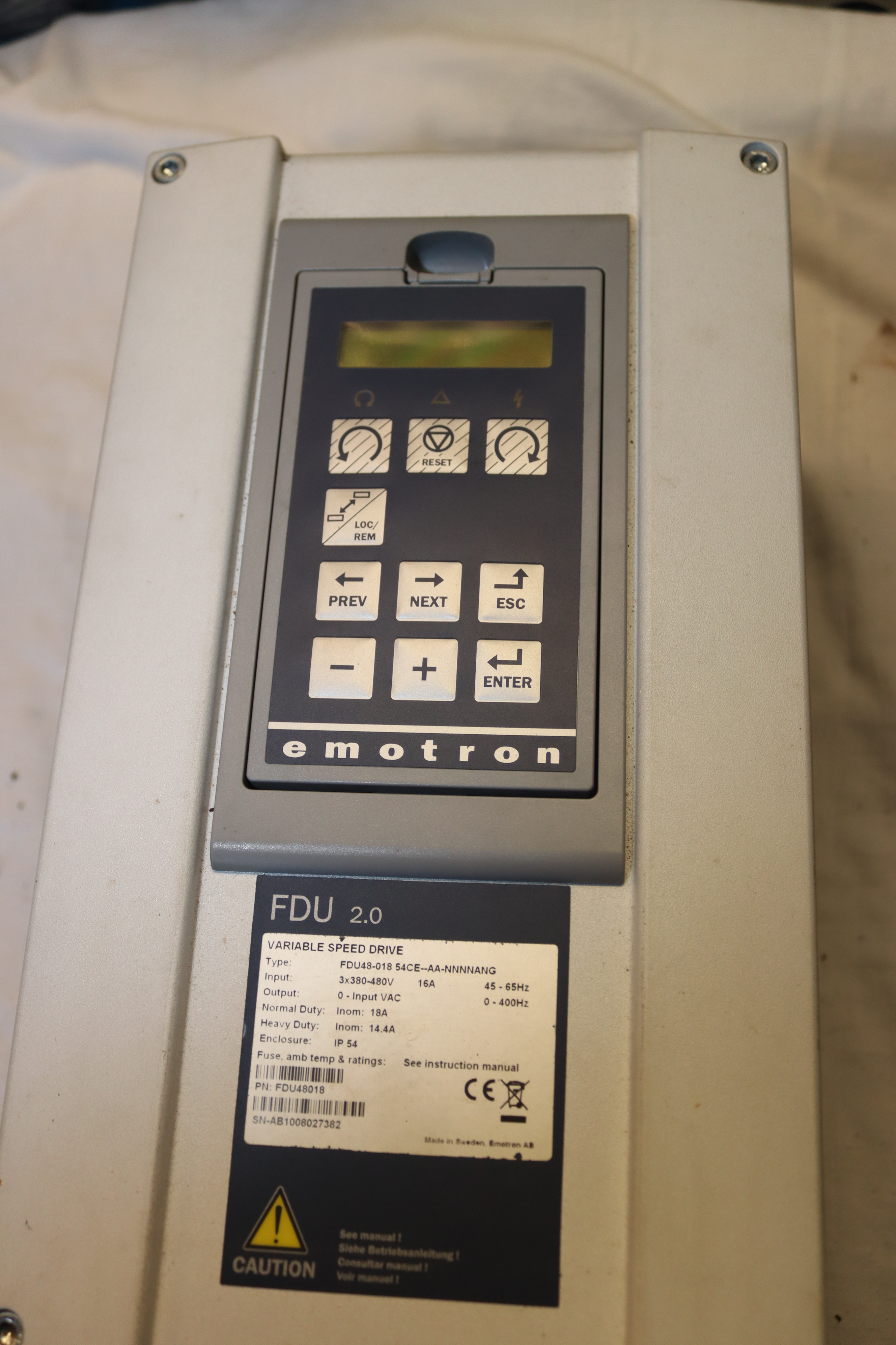 Emotron VFX 2.0/FDU 2.0 Frequency converter 4 pcs - PS
