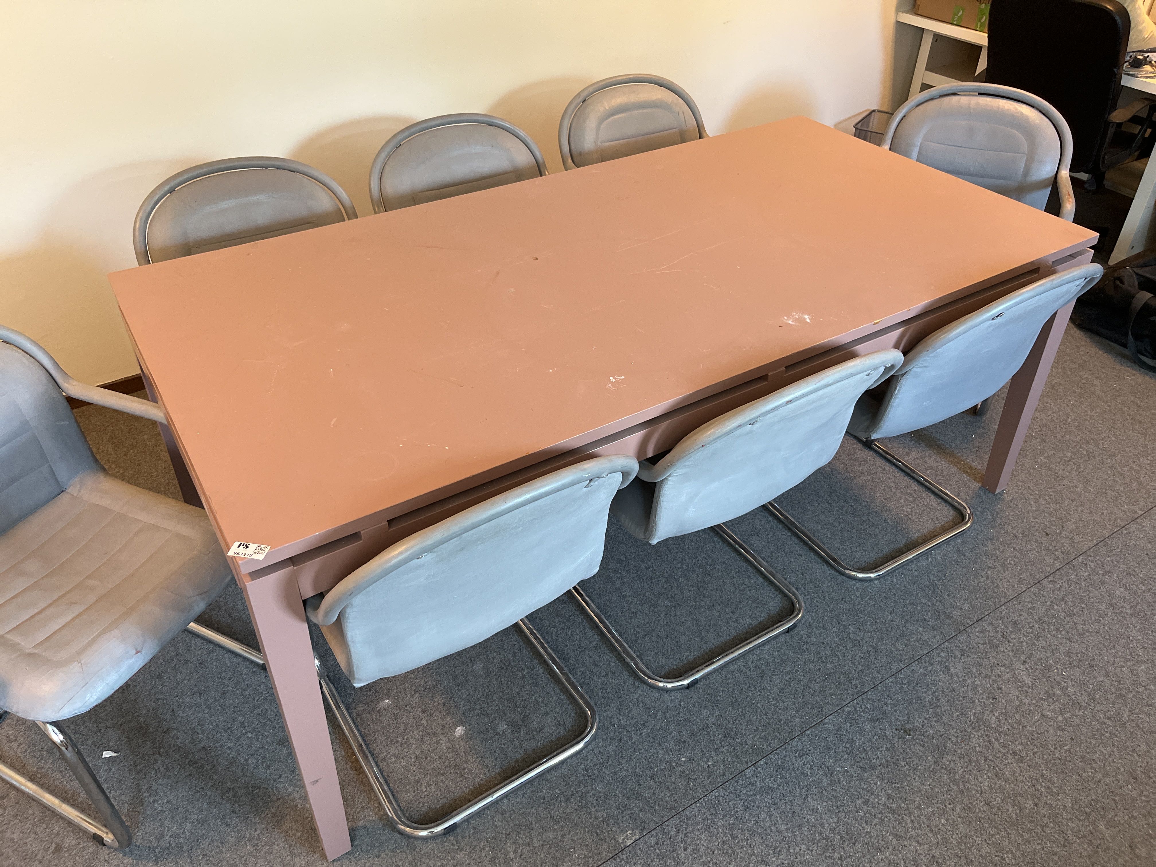 Table and 8x chairs PS Auction We value the future Largest in net