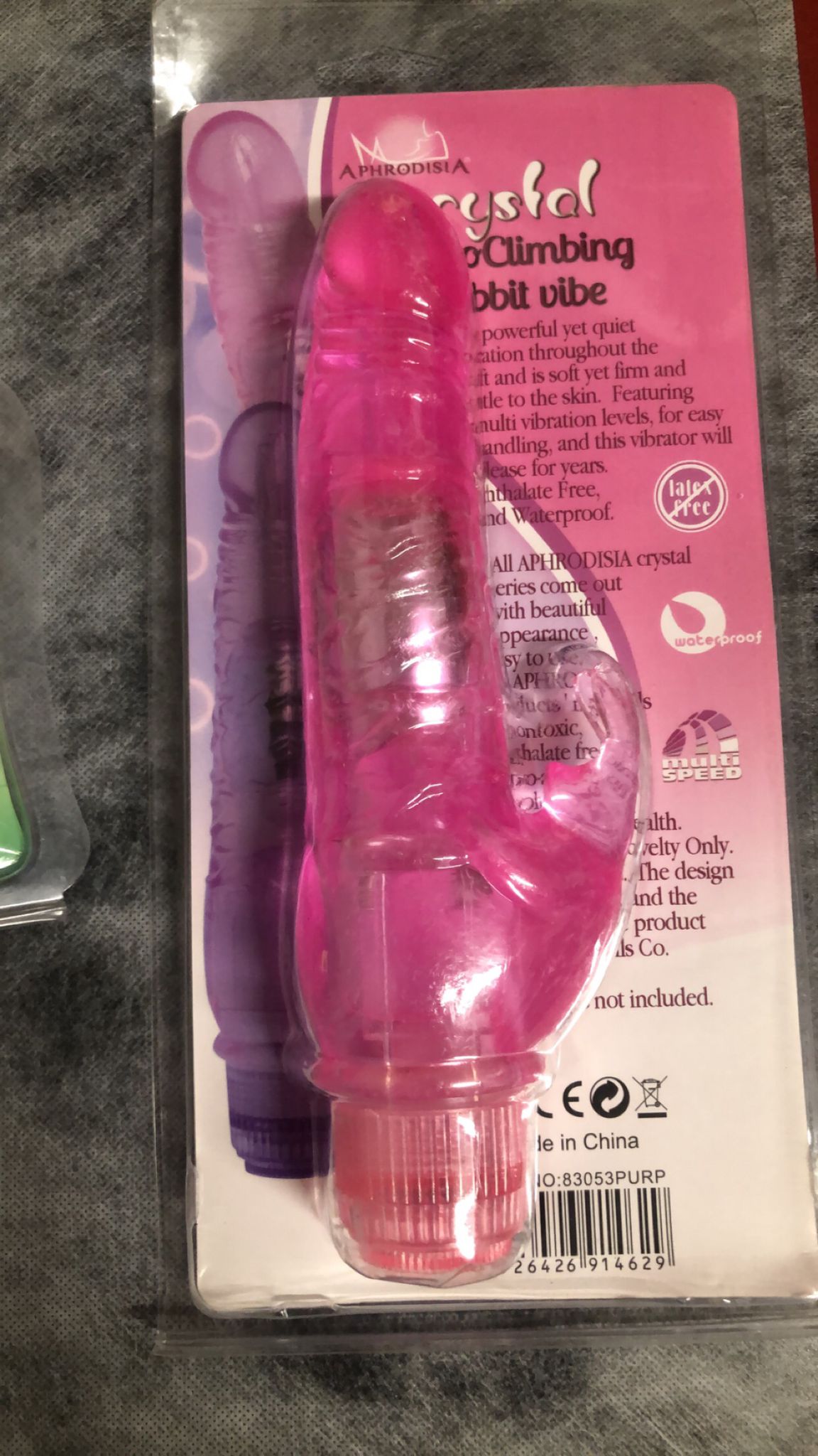 crystal rabbit vibrator Waves Of Pleasure Crystal Pink Rabbit Vibrator