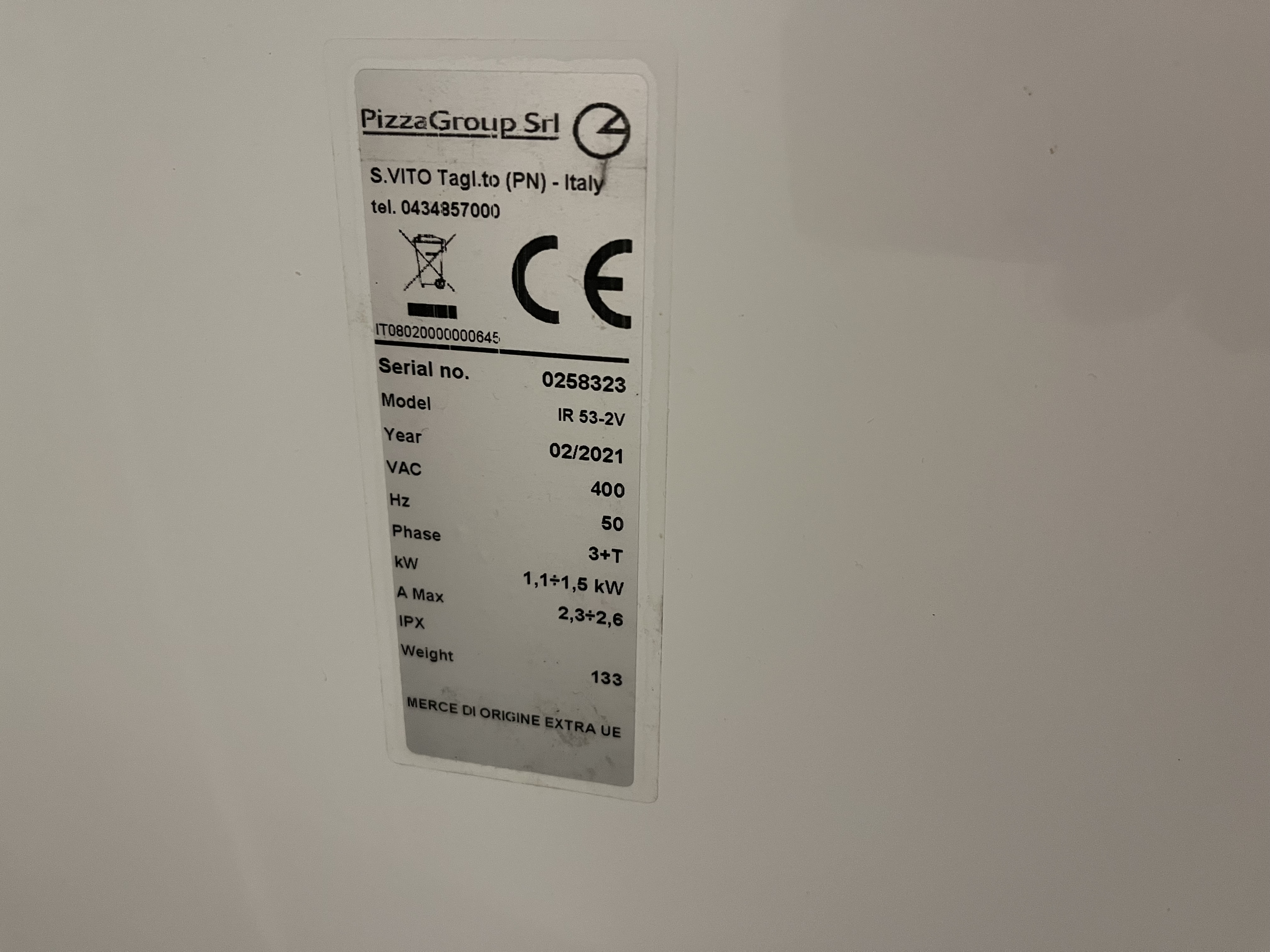 Dough mixer, PizzaGroup IR 53-2V - PS Auction - We value the