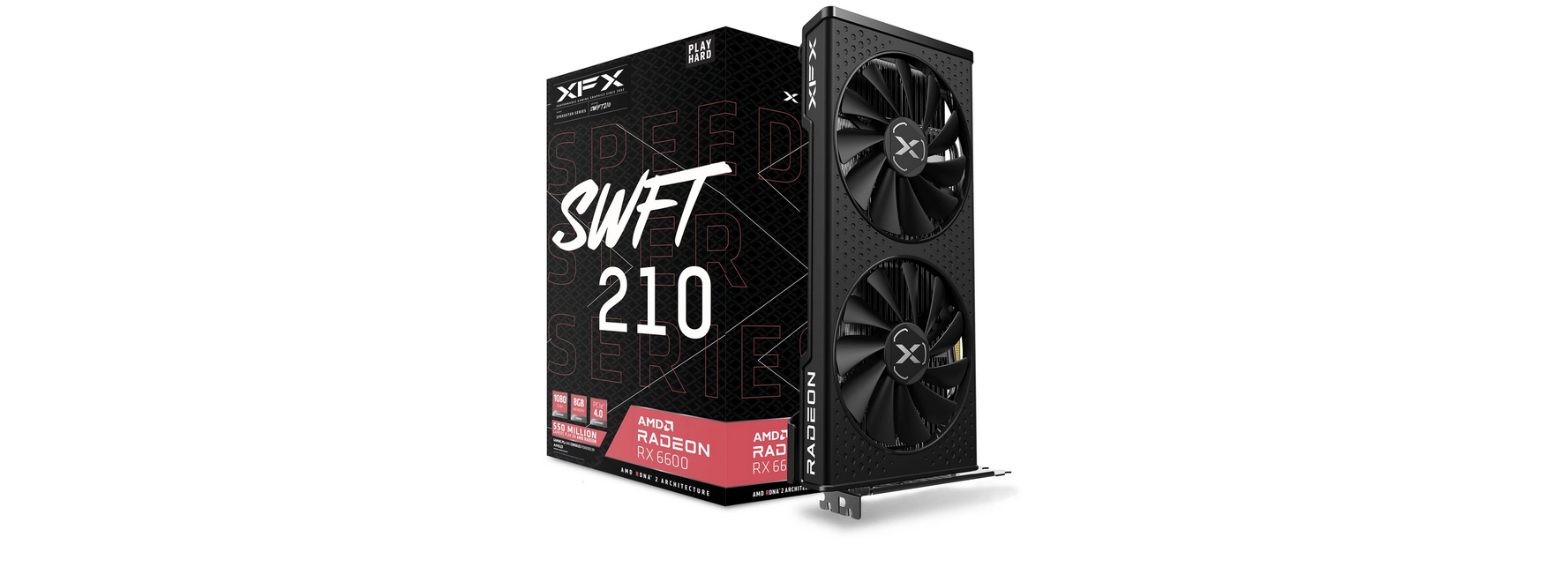 Graphics card XFX Radeon RX 6600 SPEEDSTER SWFT 210 CORE 8GB - PS