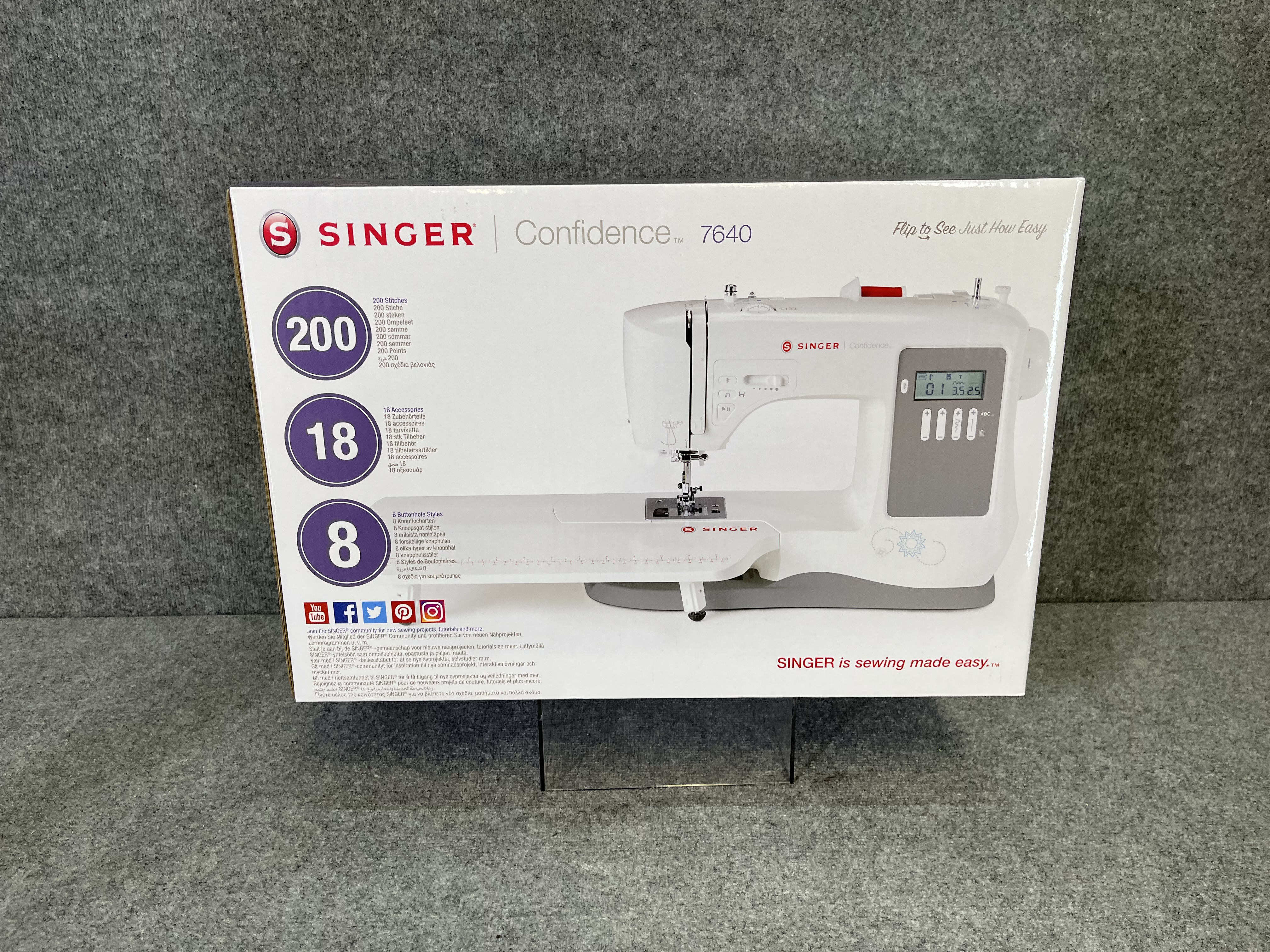 Singer Sewing machine Confidence 7640 (New in box) - PS