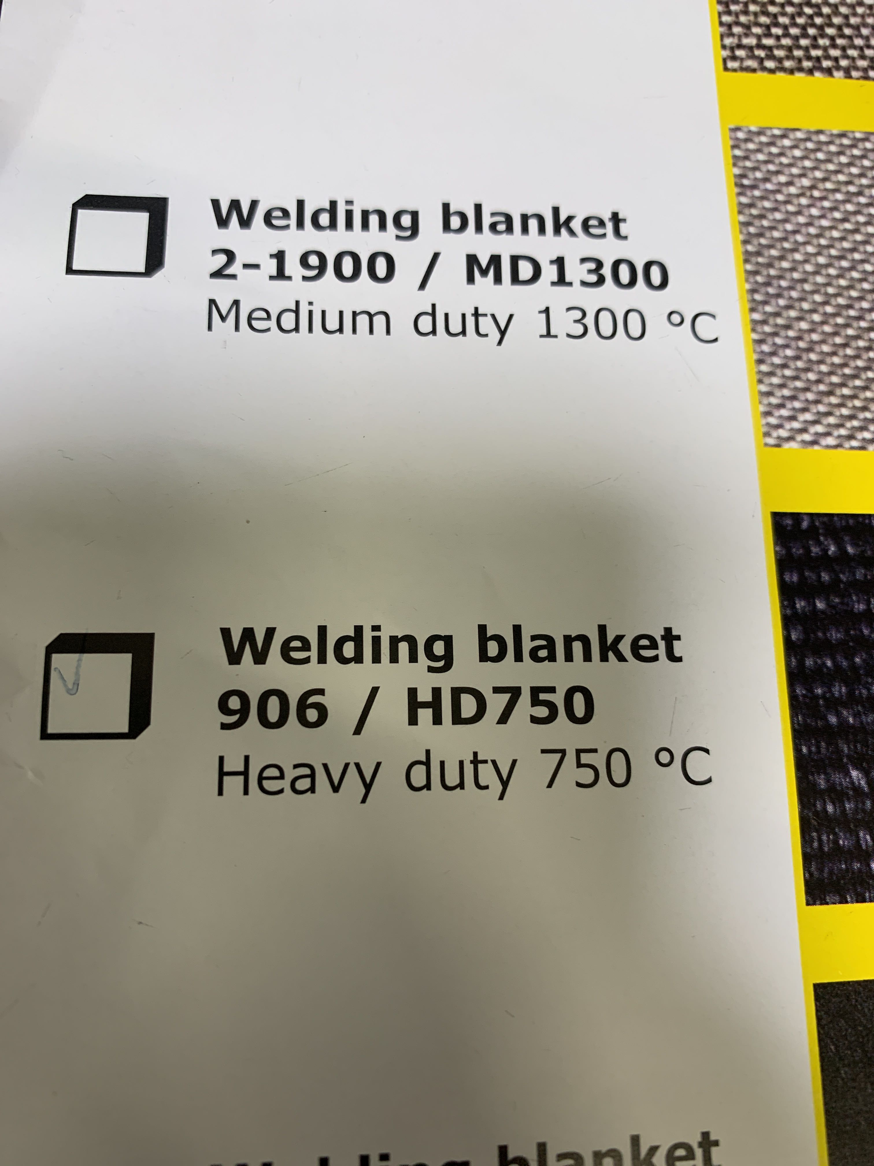 Welding blanket ESAB 906/HD 750 2x1 m PS Auction We value the