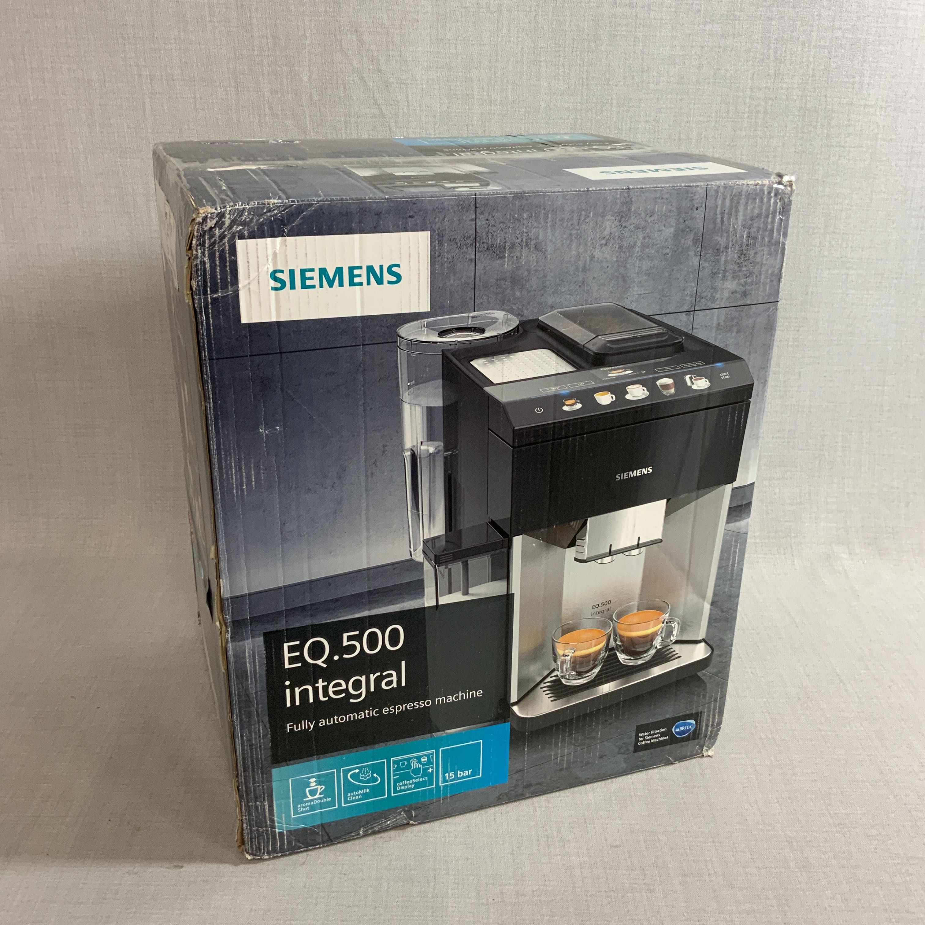 Espresso machine Siemens TQ505R09 EQ500 integral PS Auction We