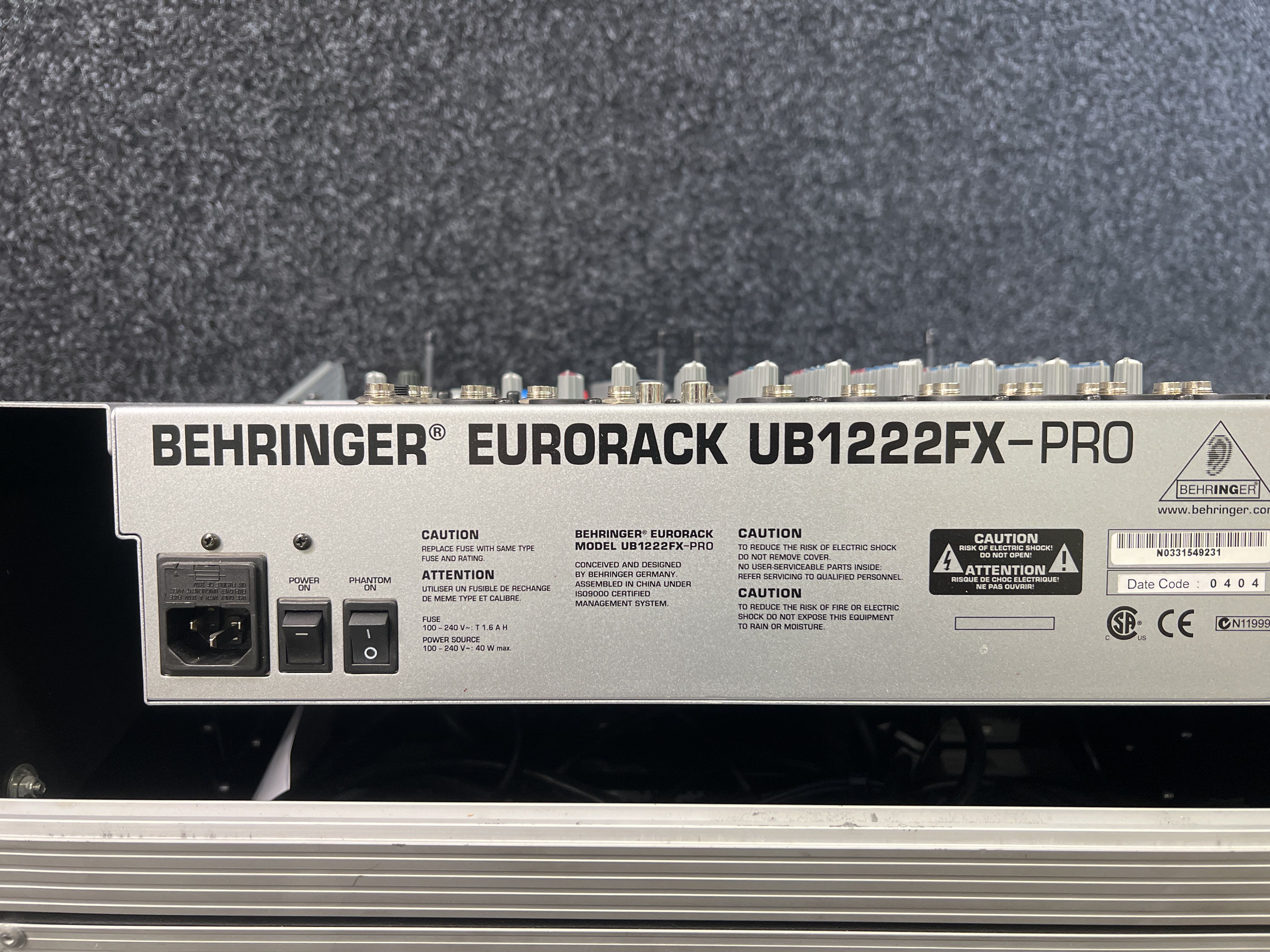 Sound mixer Behringer Europack UB1222FX-PRO - PS Auction - We