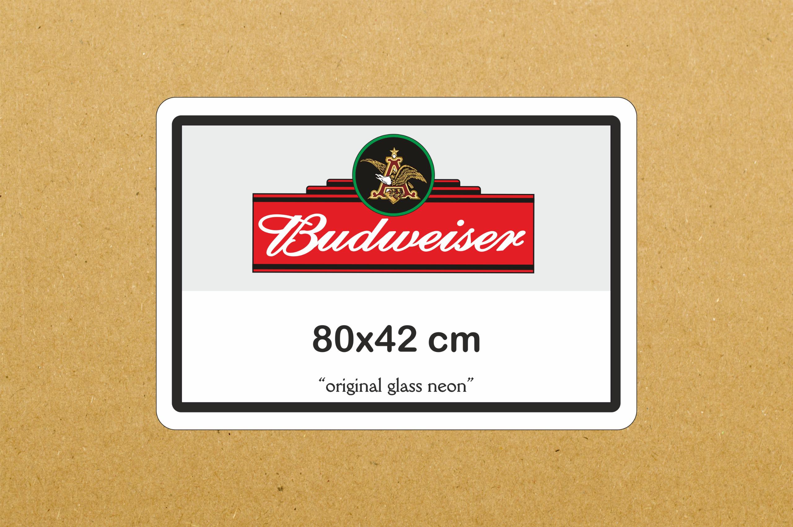 New neon sign Budweiser 80x42 cm - PS Auction - We value the