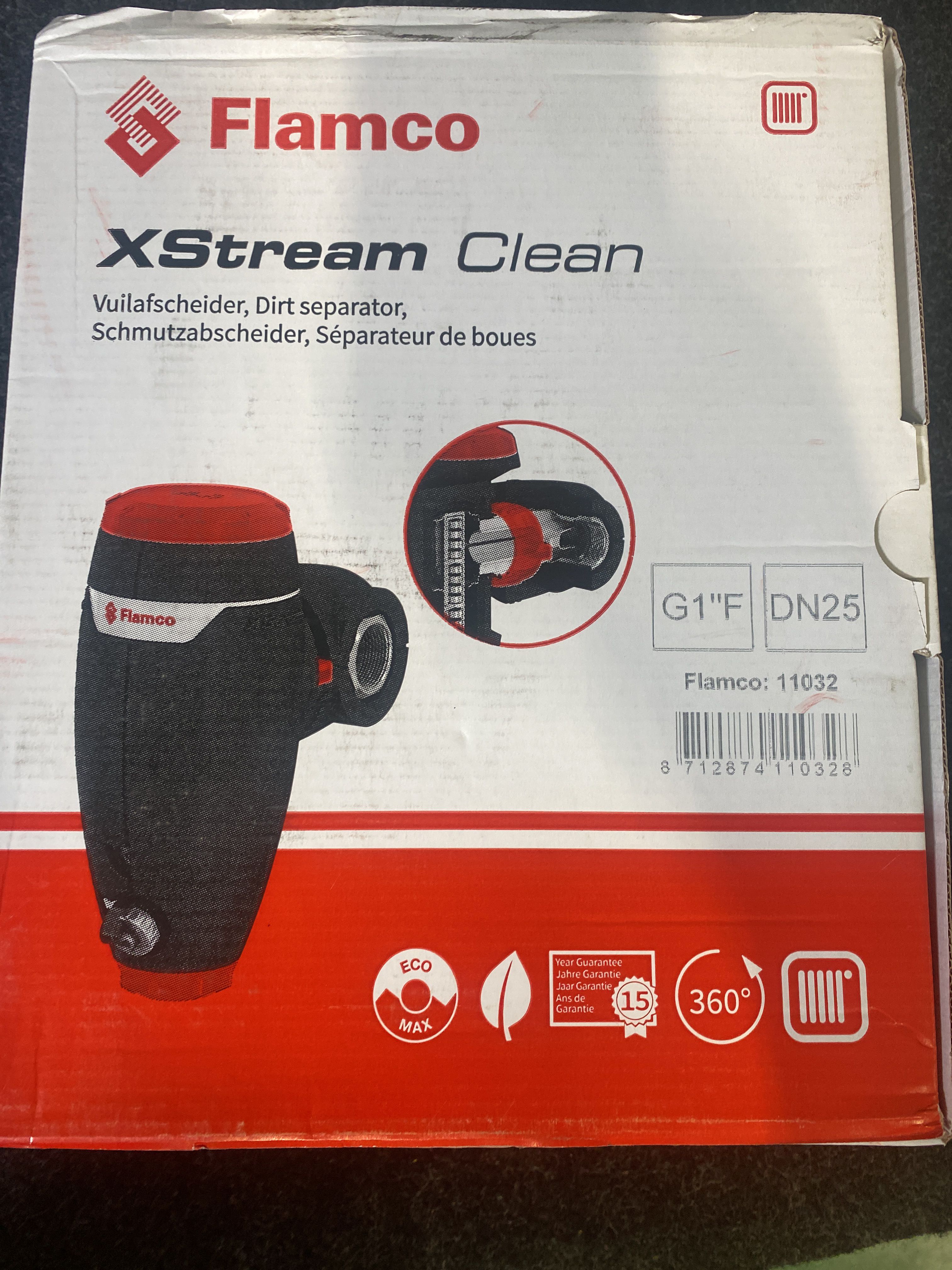 Dirt separator Flamco Xstream clean (DN25) G1F PS Auction We value