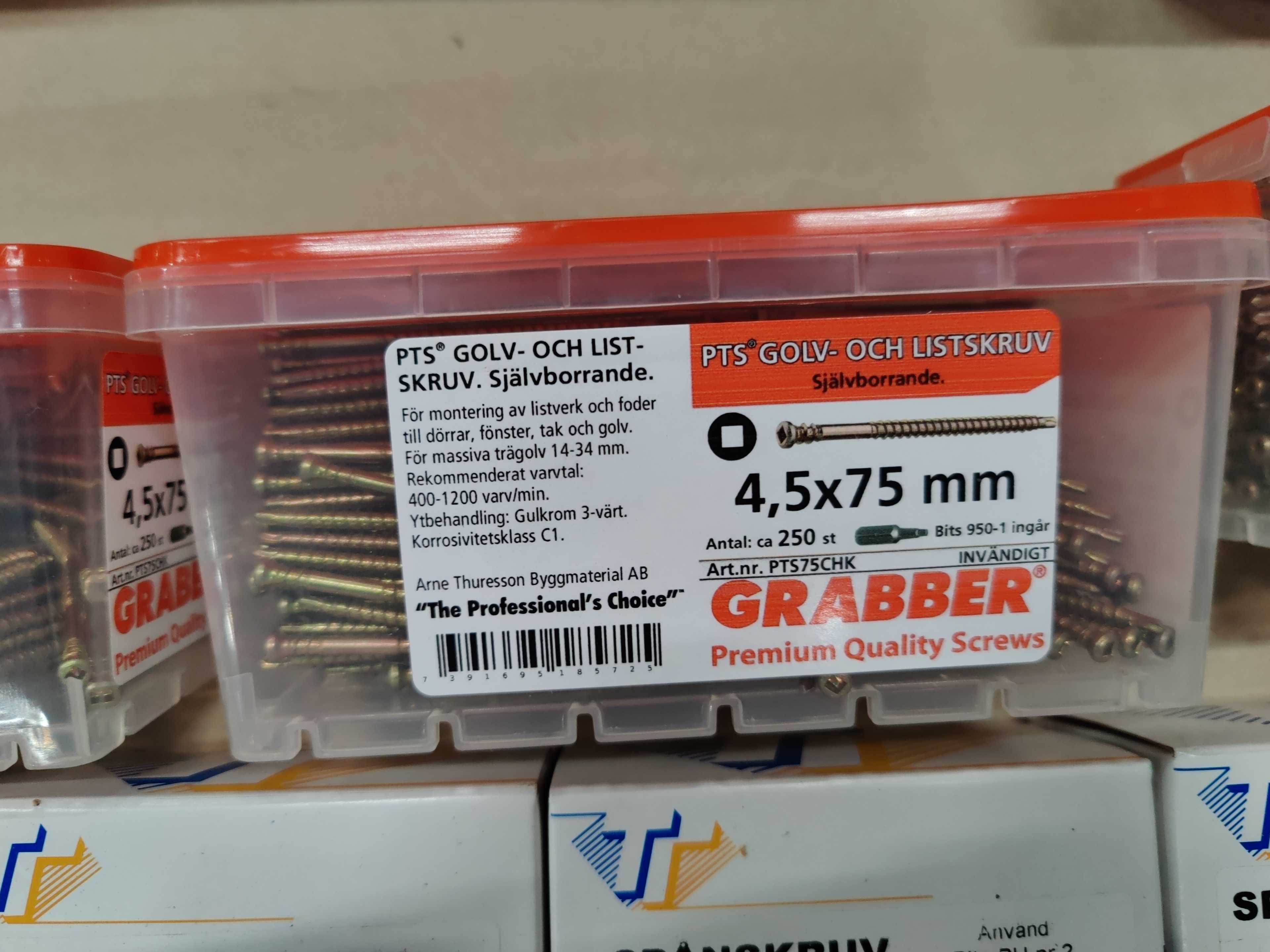 Screw assortment Grabber, Arne Thuresson & Spax PS Auction We value