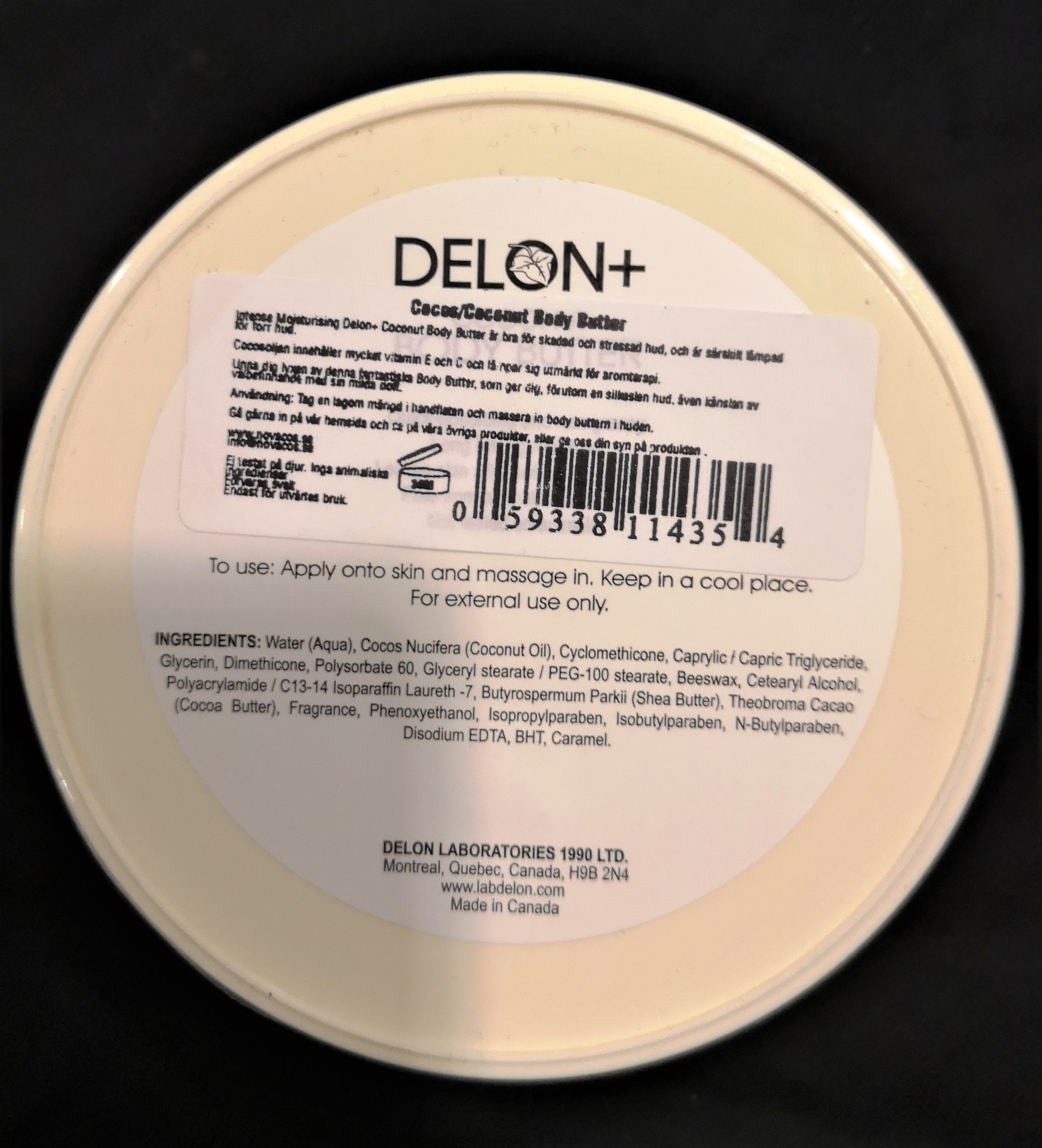 Body butter Delon + Coconut 60 pcs. / 5 cartons PS Auction We value