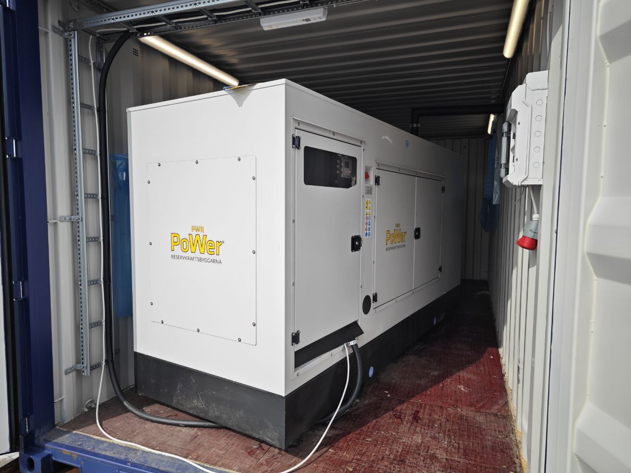 Video preview for Diesel generator with container - Power PWR-165S / 165kVA