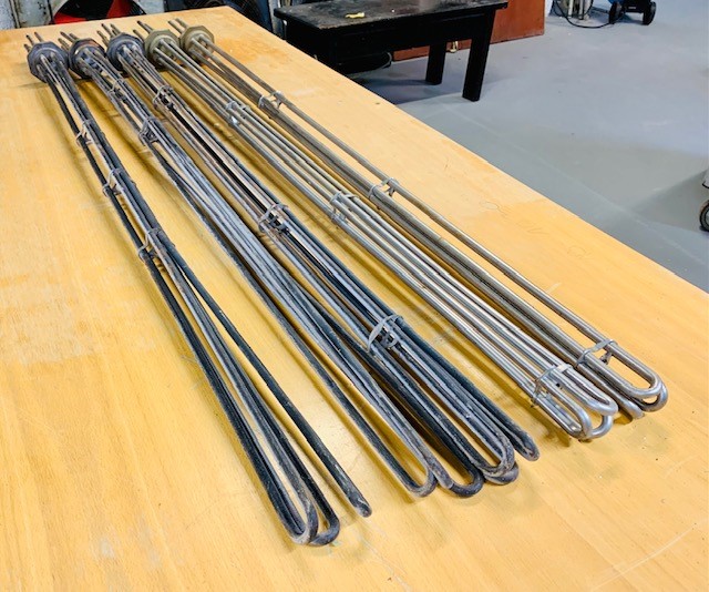 5 pcs Electric cartridges/Heating rods 1300mm 7500W/8925W - PS Auction ...