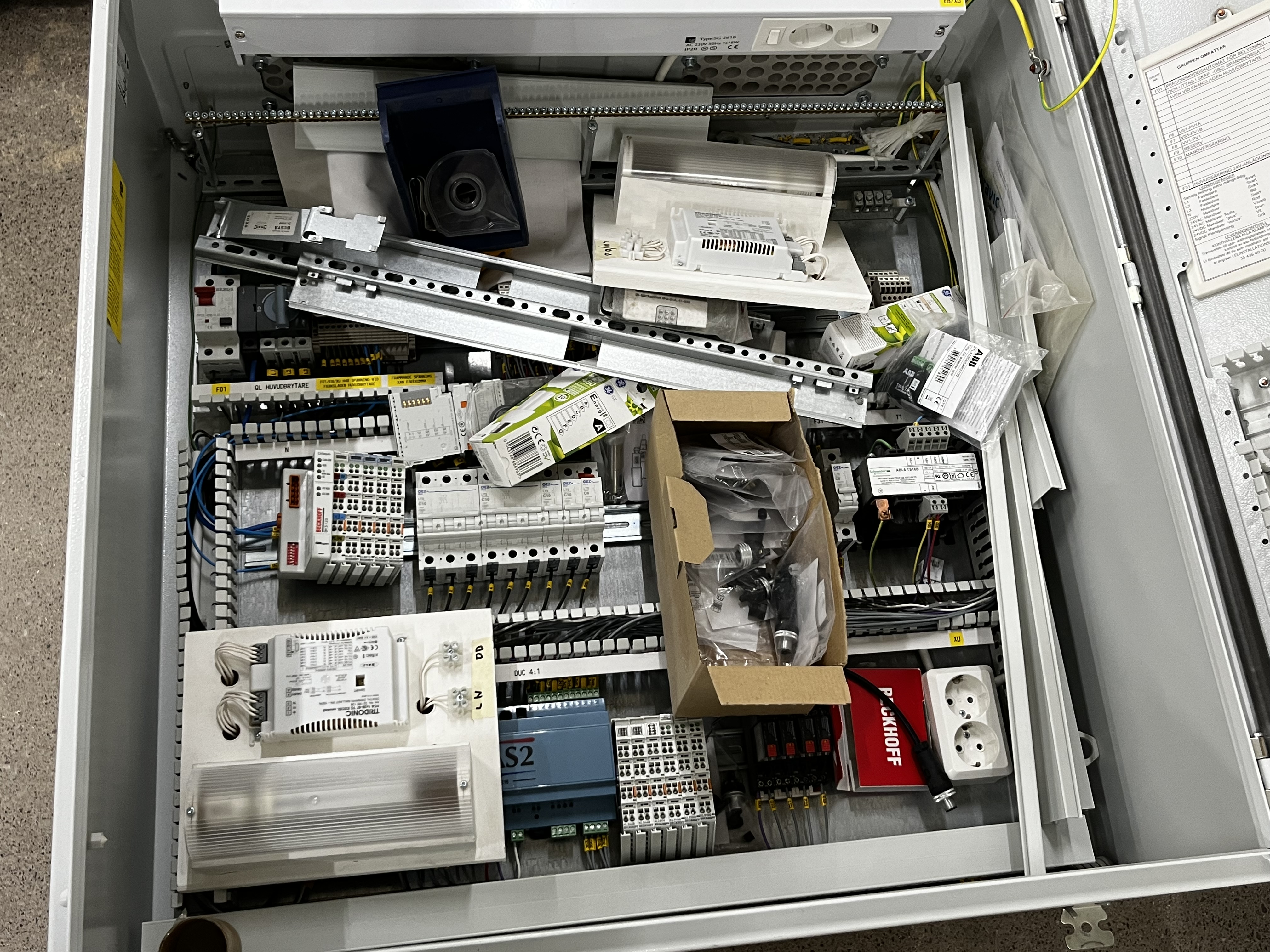 Electrical/installation cabinet, BAS2 with various components - PS ...