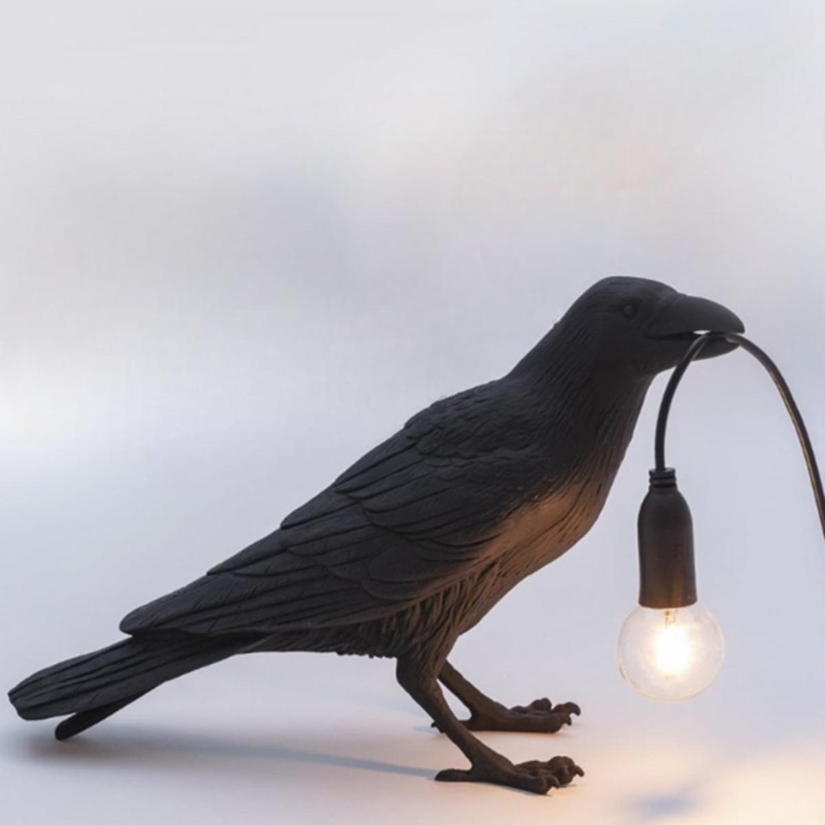 Ravenfield Led Raven-shaped LED lamp standing raven - PS Auction - We value the future ...