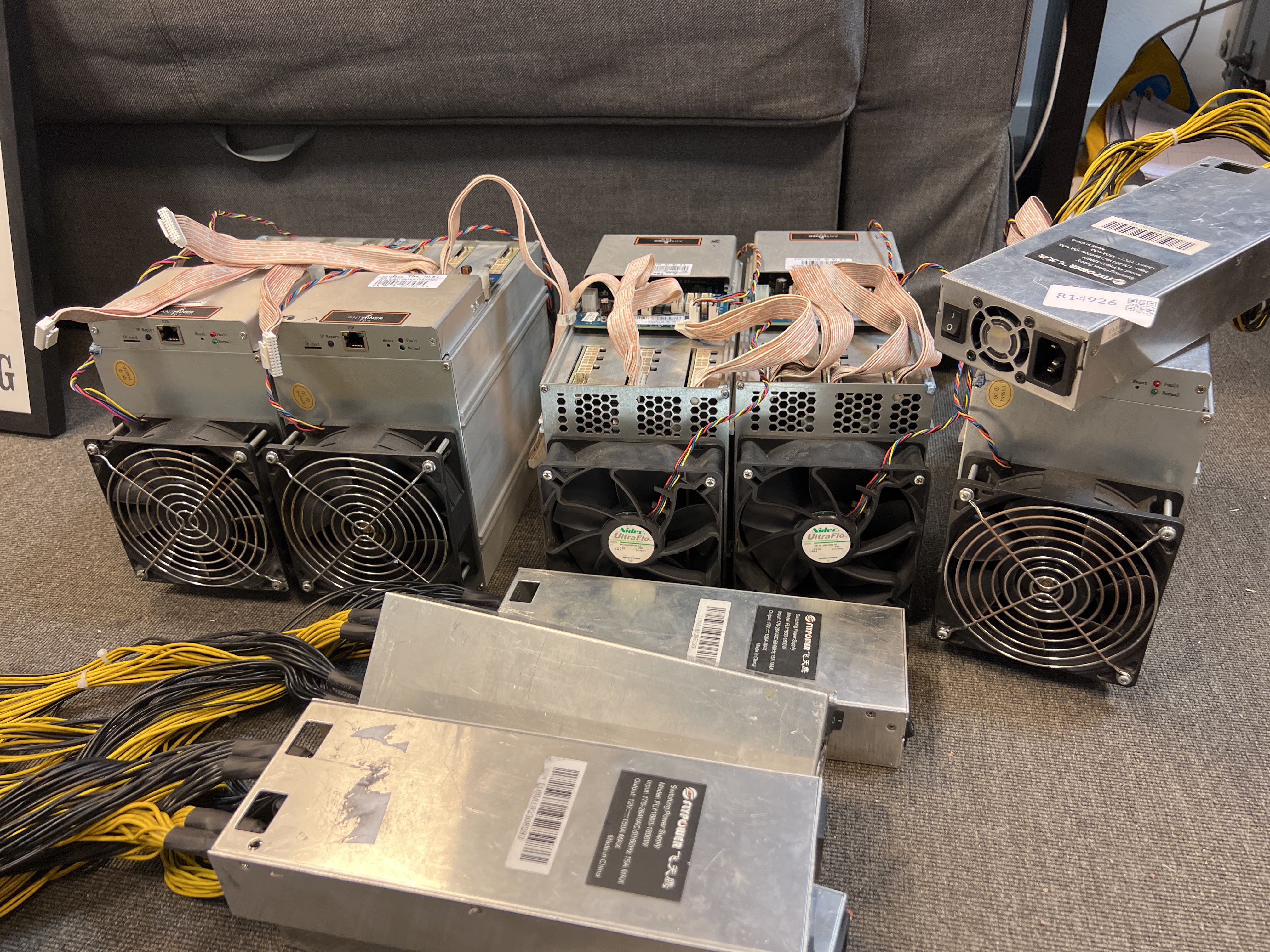 Crypto miners ANTMINER T9+ 5pcs - PS Auction - We value the future -  Largest in net auctions