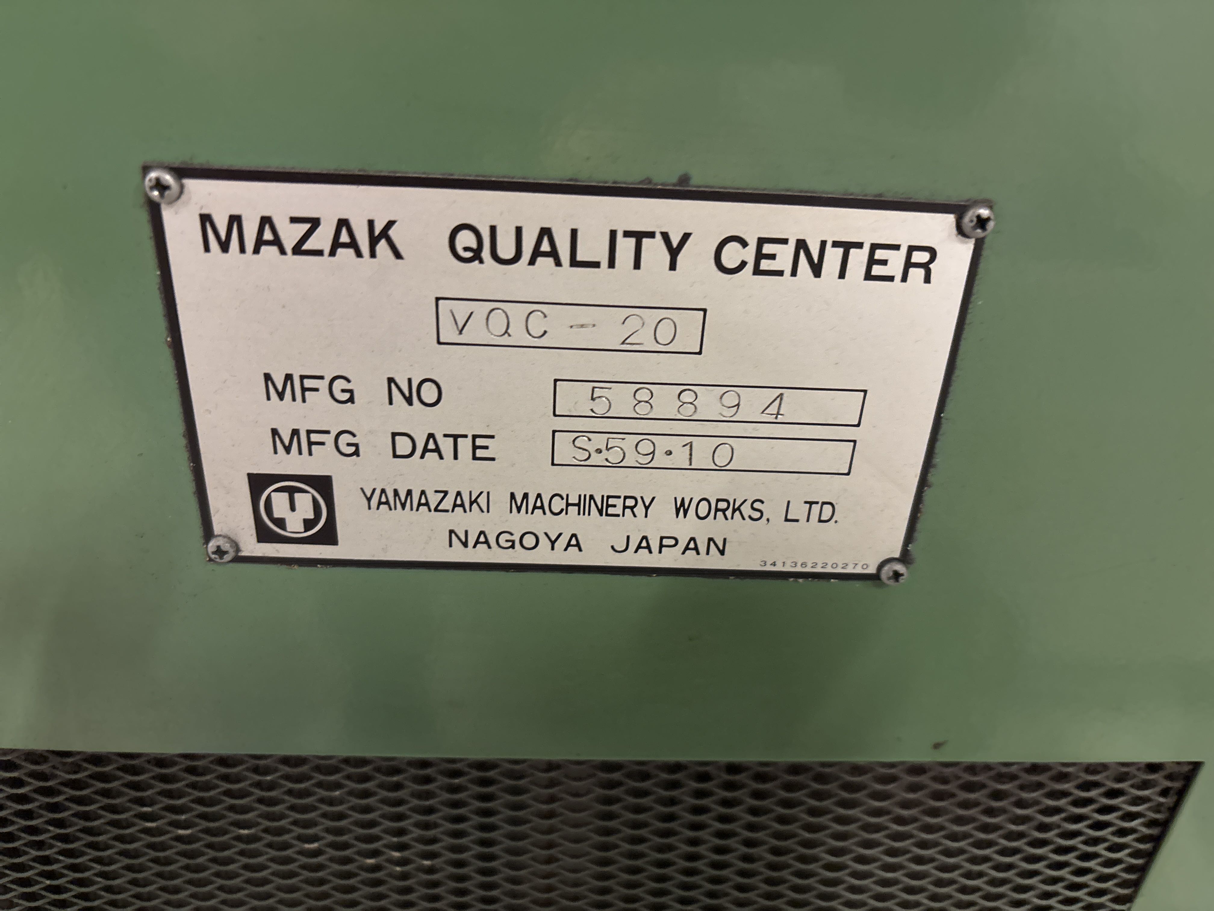 machi様 CNC Machining Center – Mazak VQC-20 - PS Auction - We value the