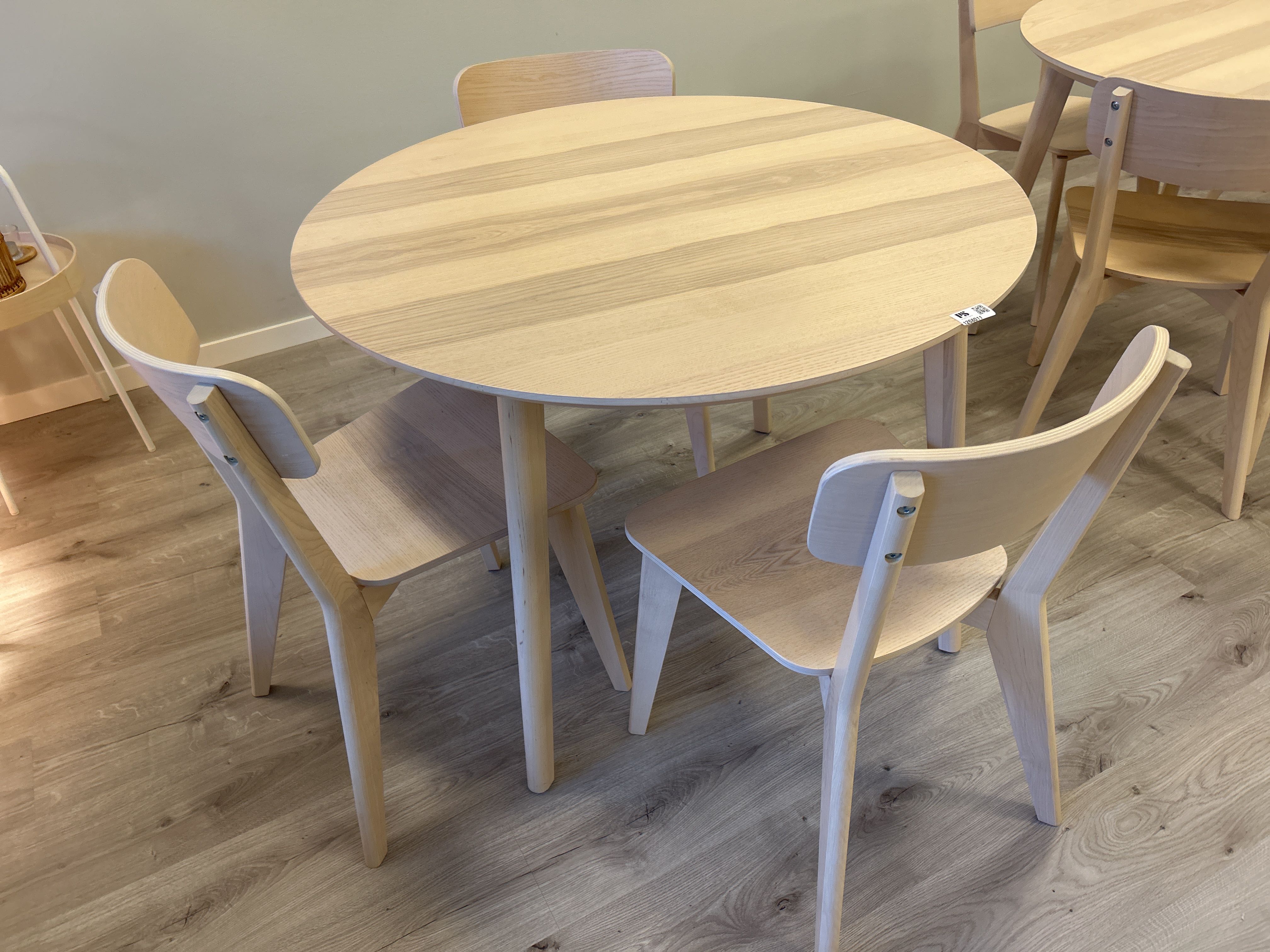 Dining table with three chairs IKEA LISABO - PS Auction - We value