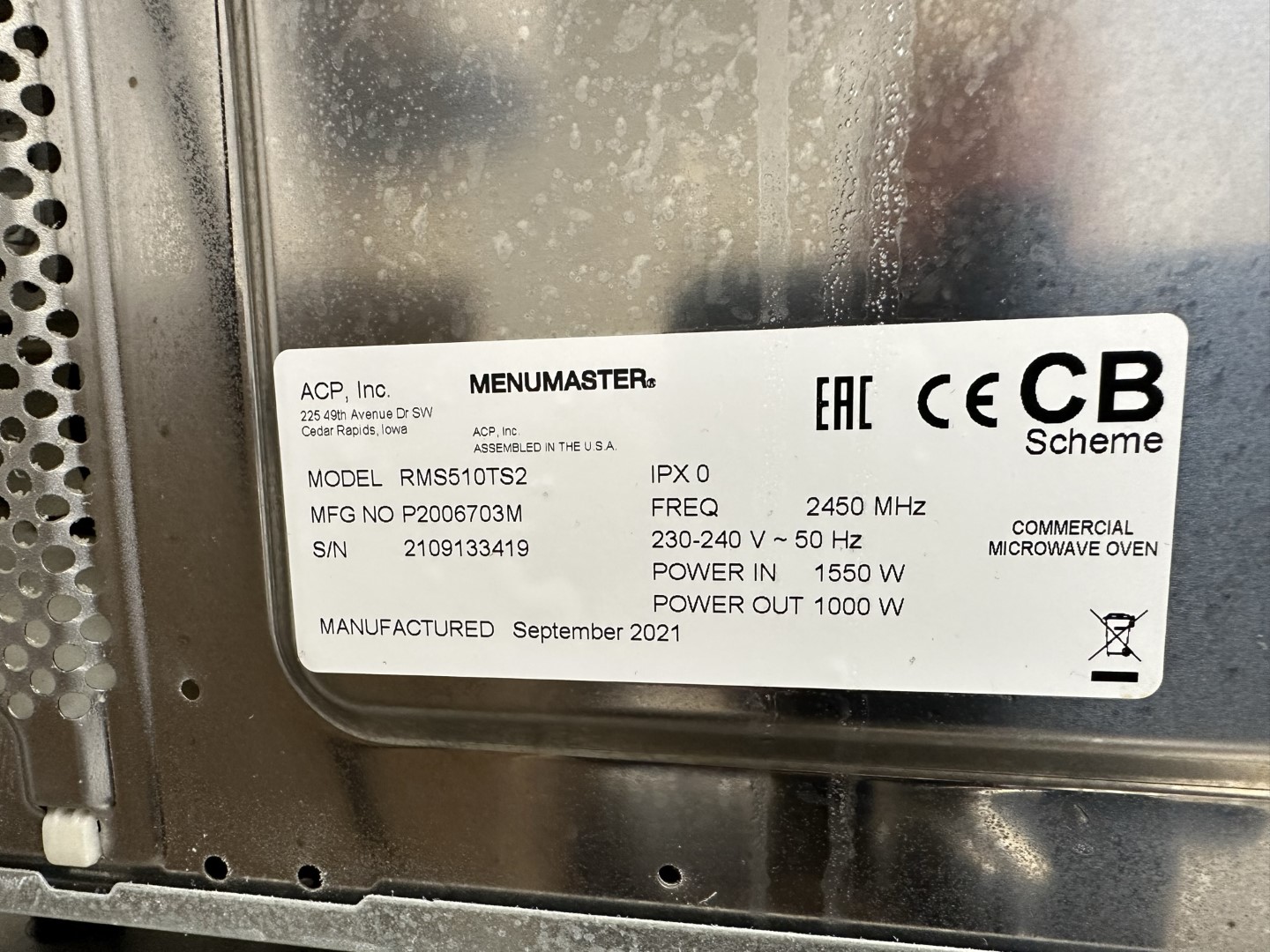 Menumaster Rms510dsua Microvågsugn Menumaster RMS510 - Auktioner online - Nätauktioner ...