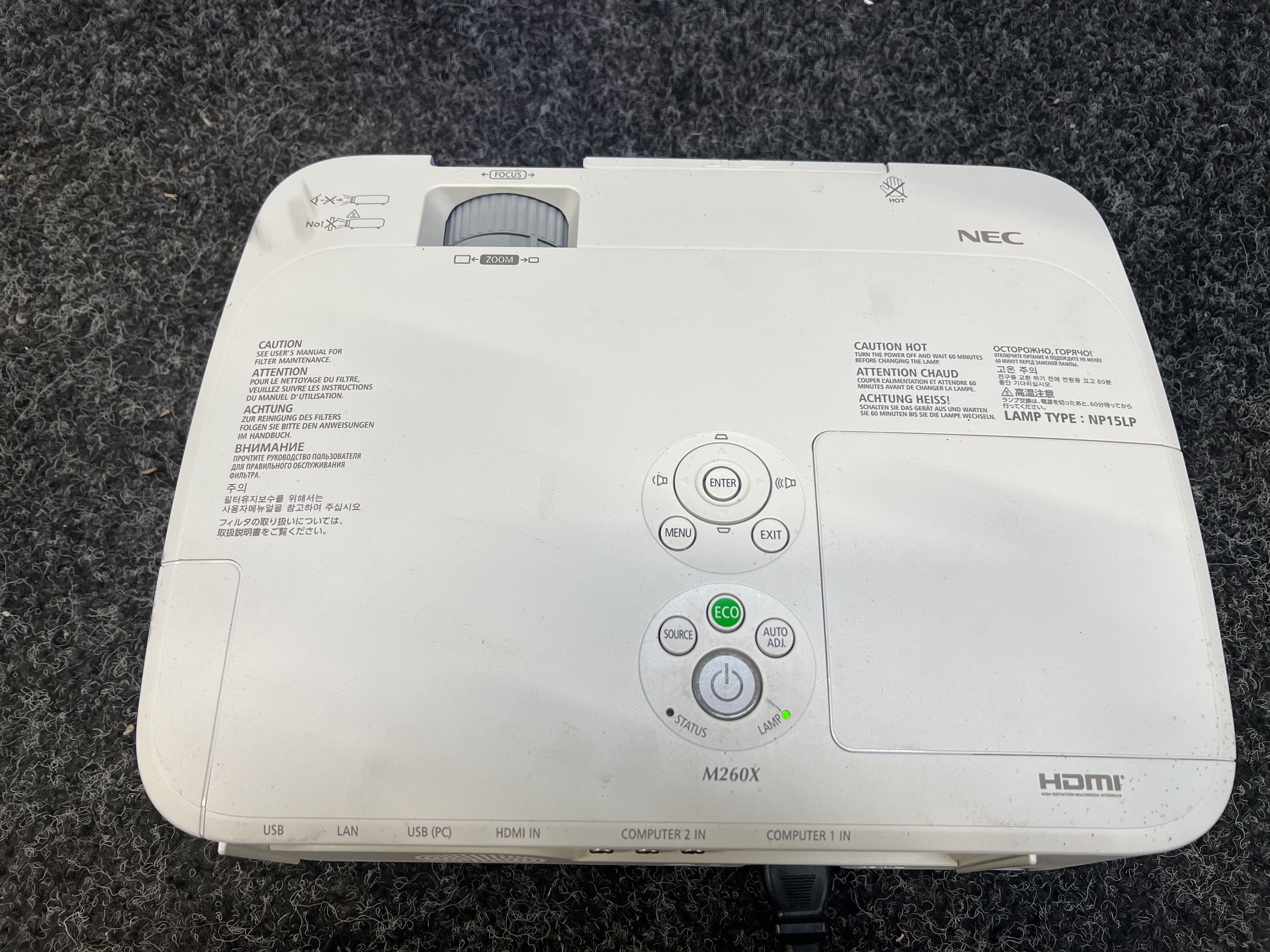 Projector NEC NP-M260X - PS Auction - We value the future