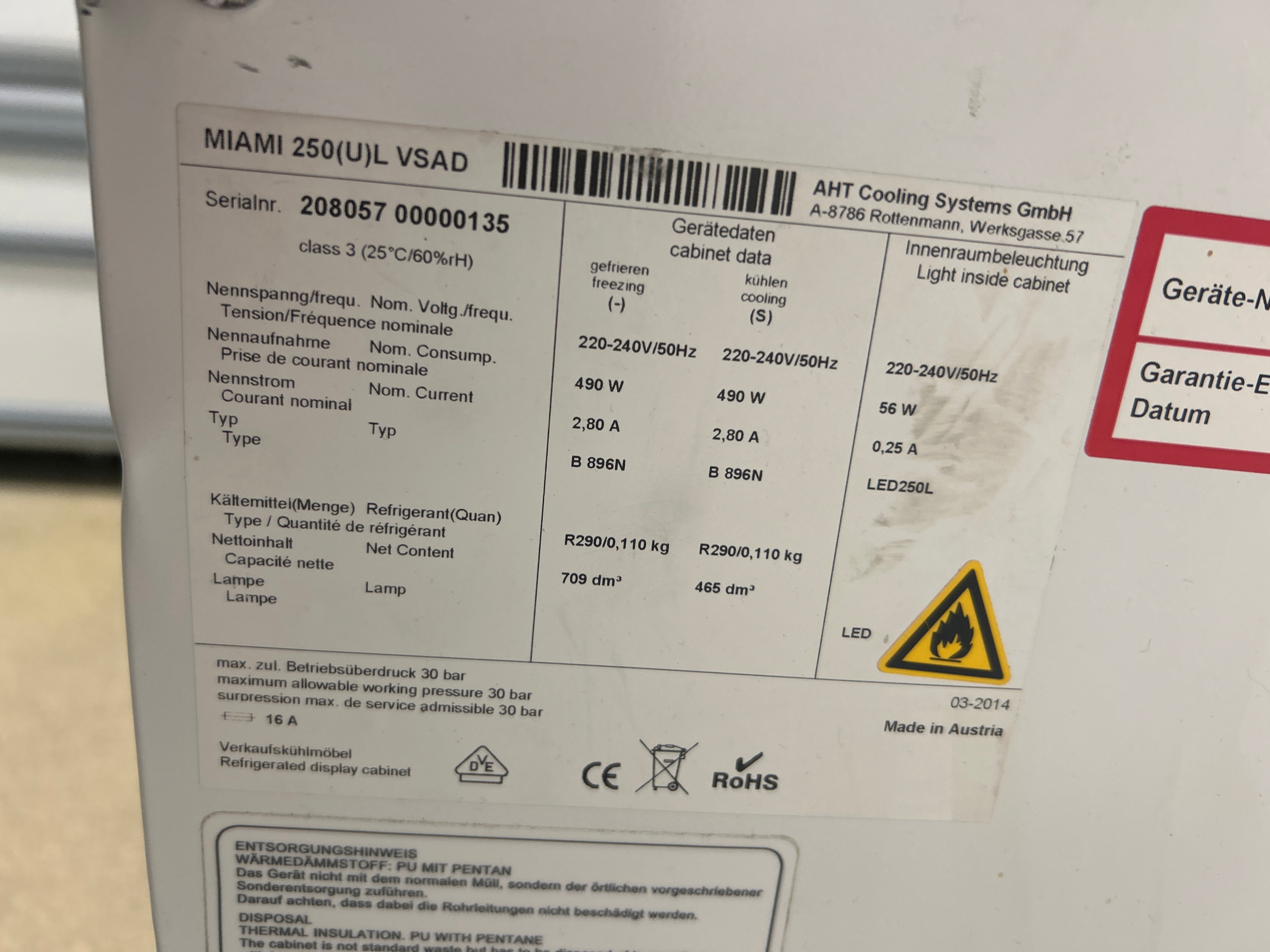Freezer boxes 2 pcs - AHT MIAMI 250(U)L VSAD - PS Auction - We