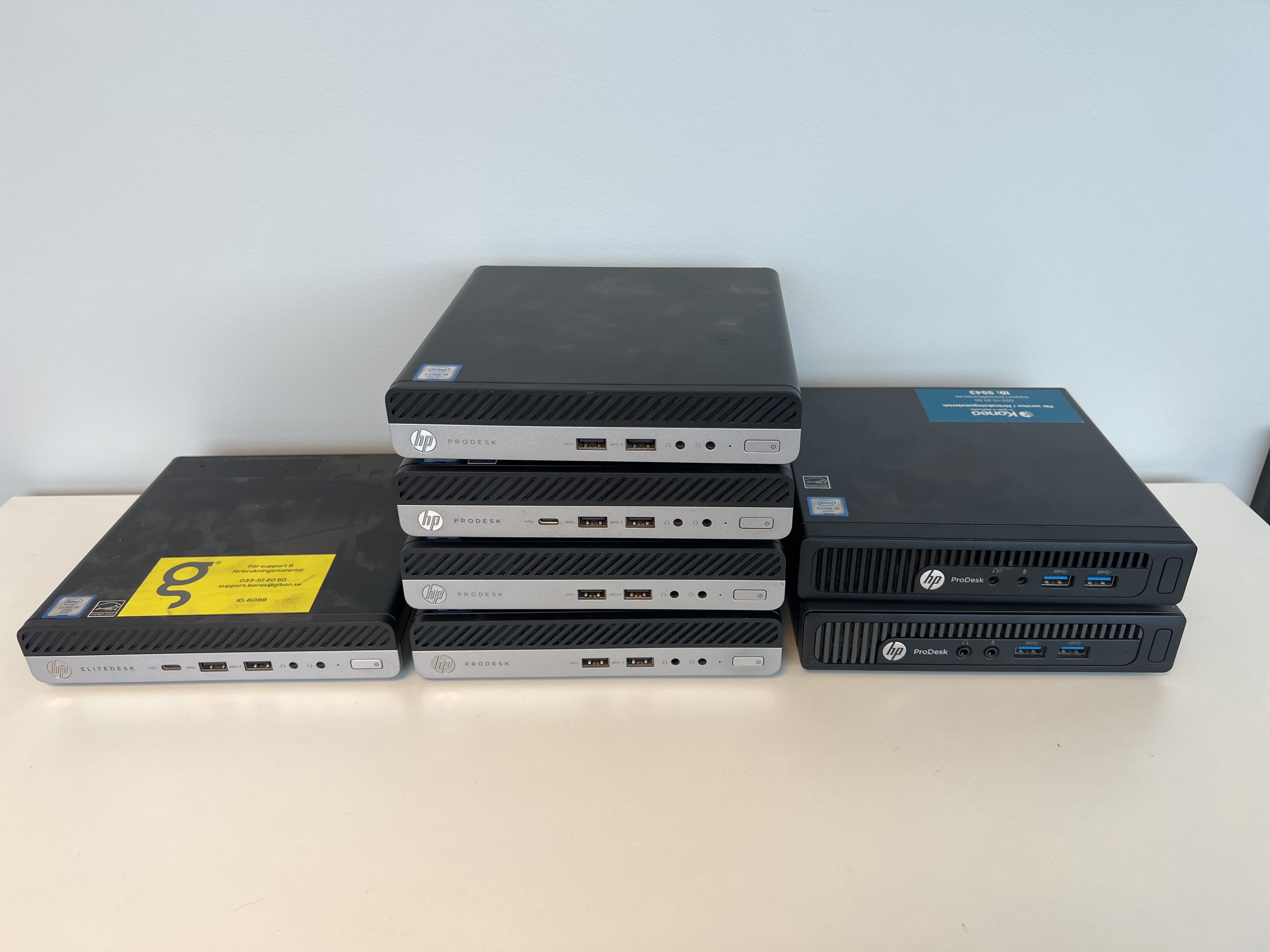 Mini PC's 7 pcs - HP Prodesk/Elitedesk - PS Auction - We