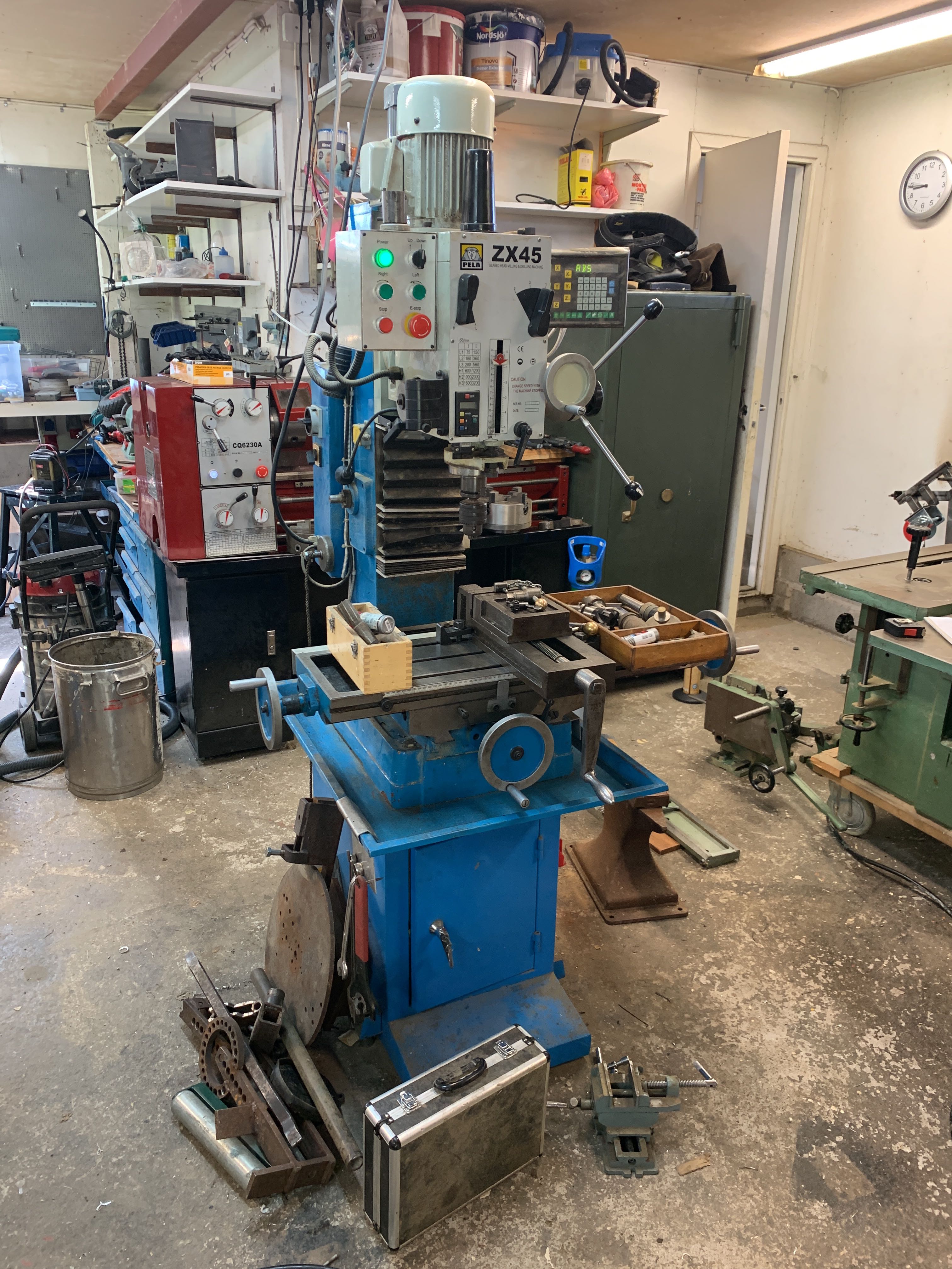 Drill and milling machine with digital reading system - PS Auction
