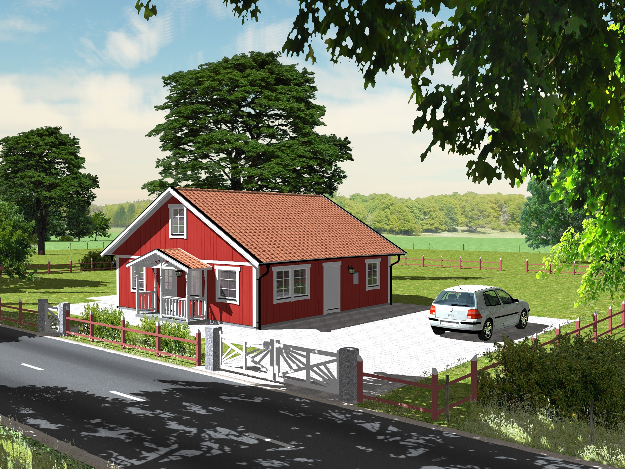 Foundation for an one and a halffloor house, about 100+60 sq meter passive house standard PS