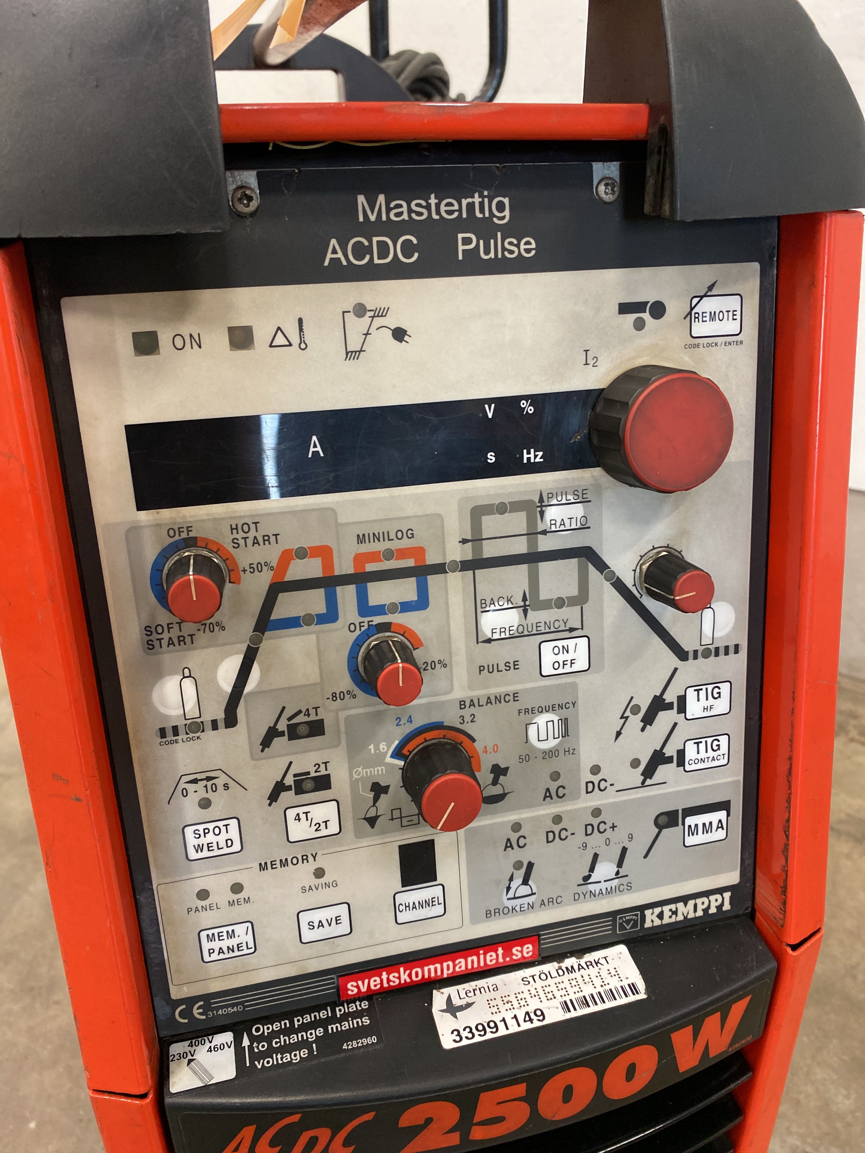 Migsvets Kemppi Mastertig 2500W AC/DC - PS Auction - We value the ...