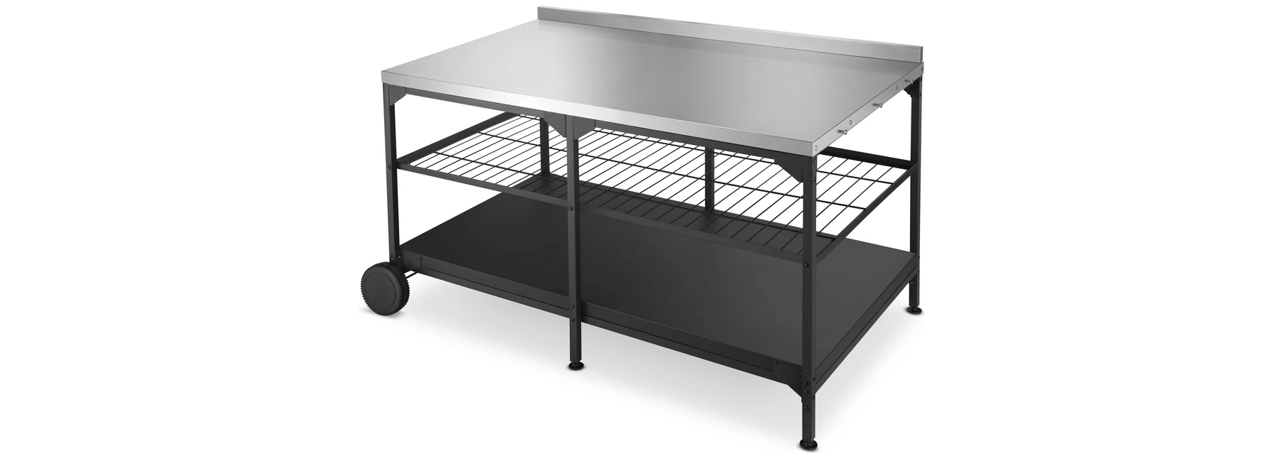 Pizza table in stainless steel Austin and Barbeque AABQ Pizza Table