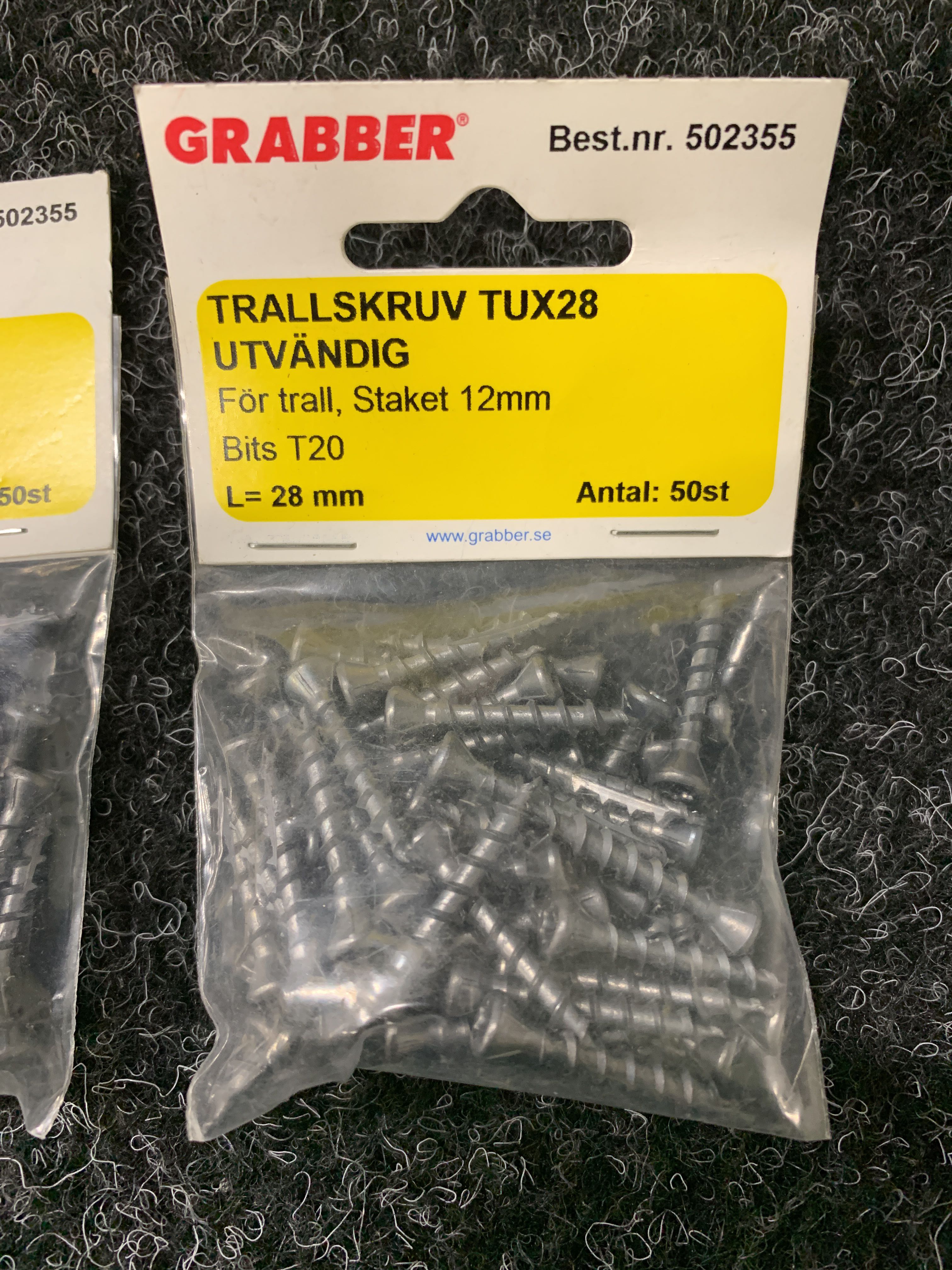 Ca 60st F rpackningar Trallskruv L ngd 28mm Grabber Auktioner Online Ca 60st F rpackningar Trallskruv L ngd 28mm Grabber Auktioner Online