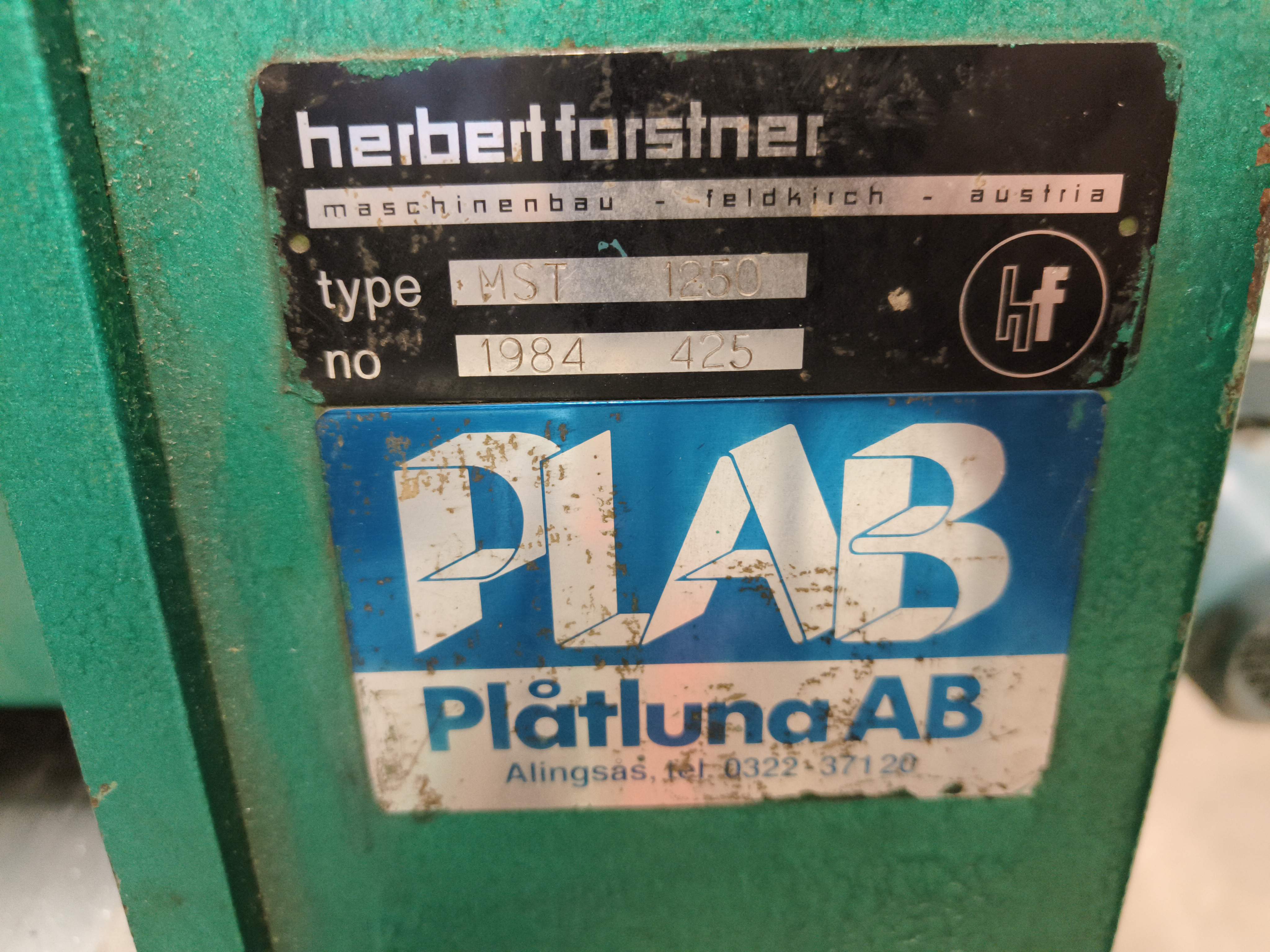 Stretch cutter Herbertson Forstner MST 1250 - PS Auction - We value the  future - Largest in net auctions