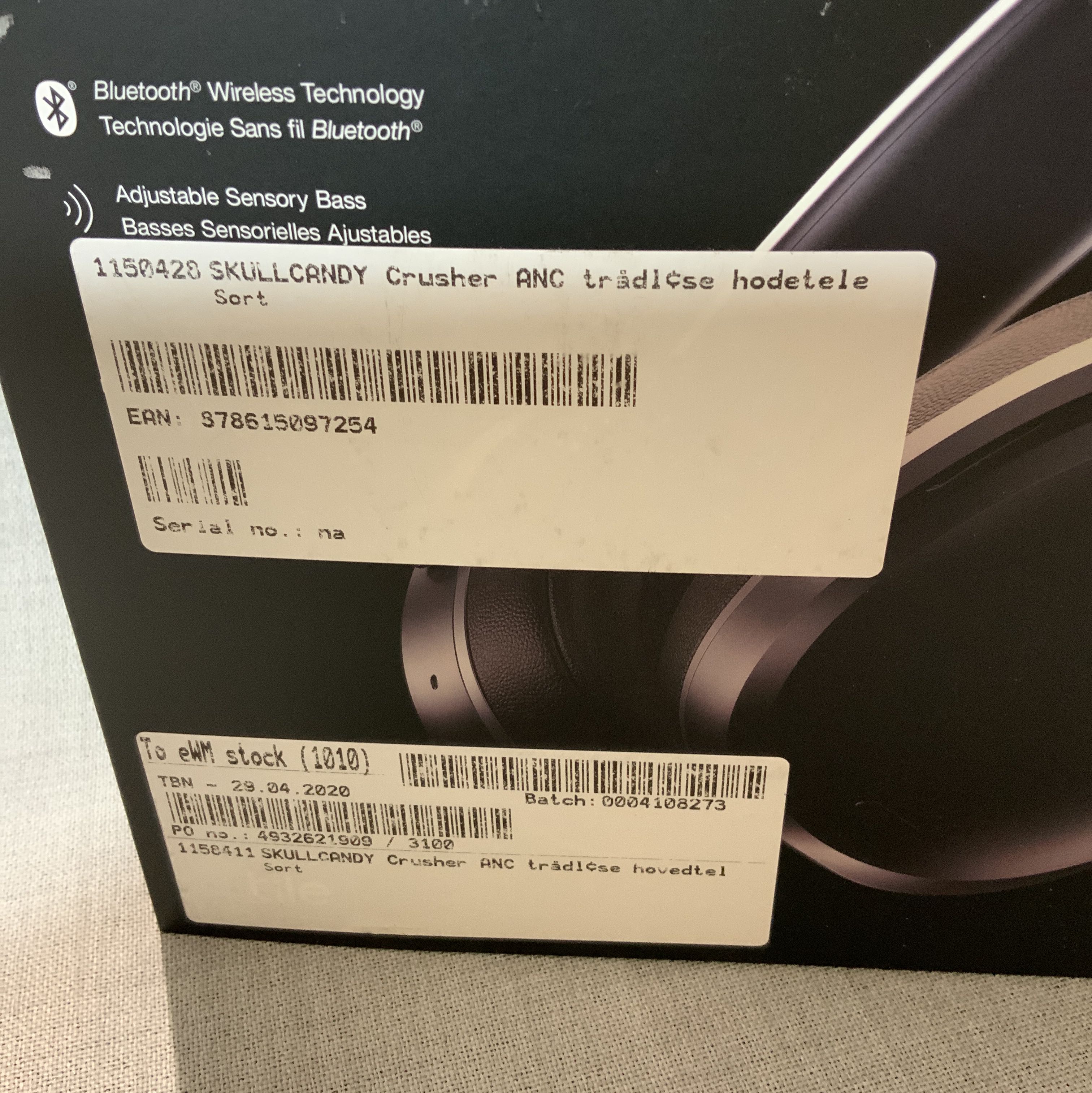 Wireless headphones SKULLCANDY Crusher ANC - PS Auction - We Wireless headphones SKULLCANDY Crusher ANC - PS Auction - We