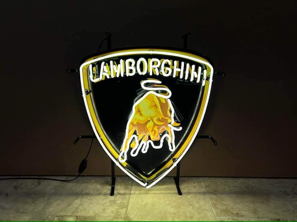 Lamborghini neon sign 60x53 cm - PS Auction - We value the future