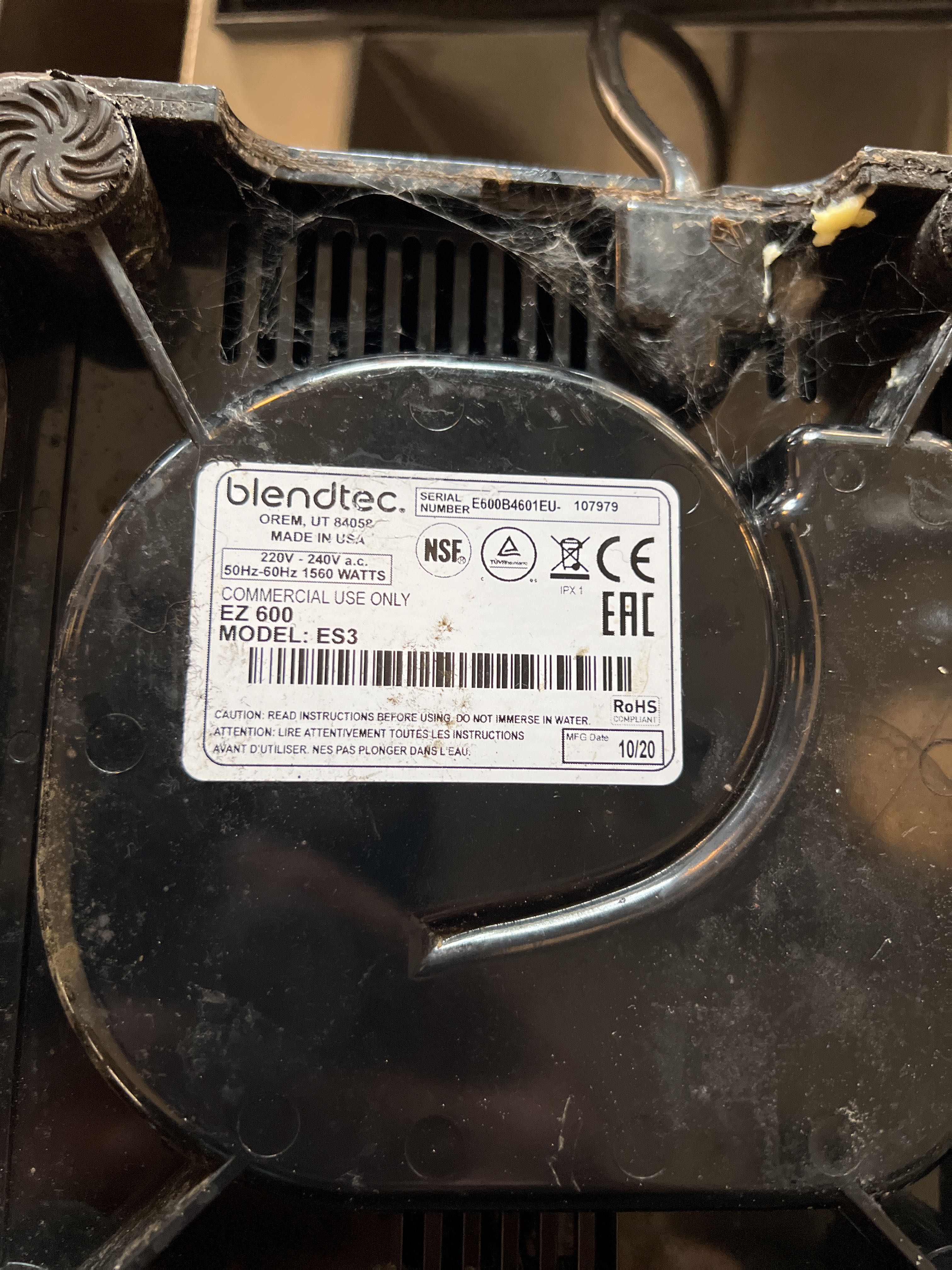 Blender Blendtec EZ 600 ES3 - PS Auction - We value the future