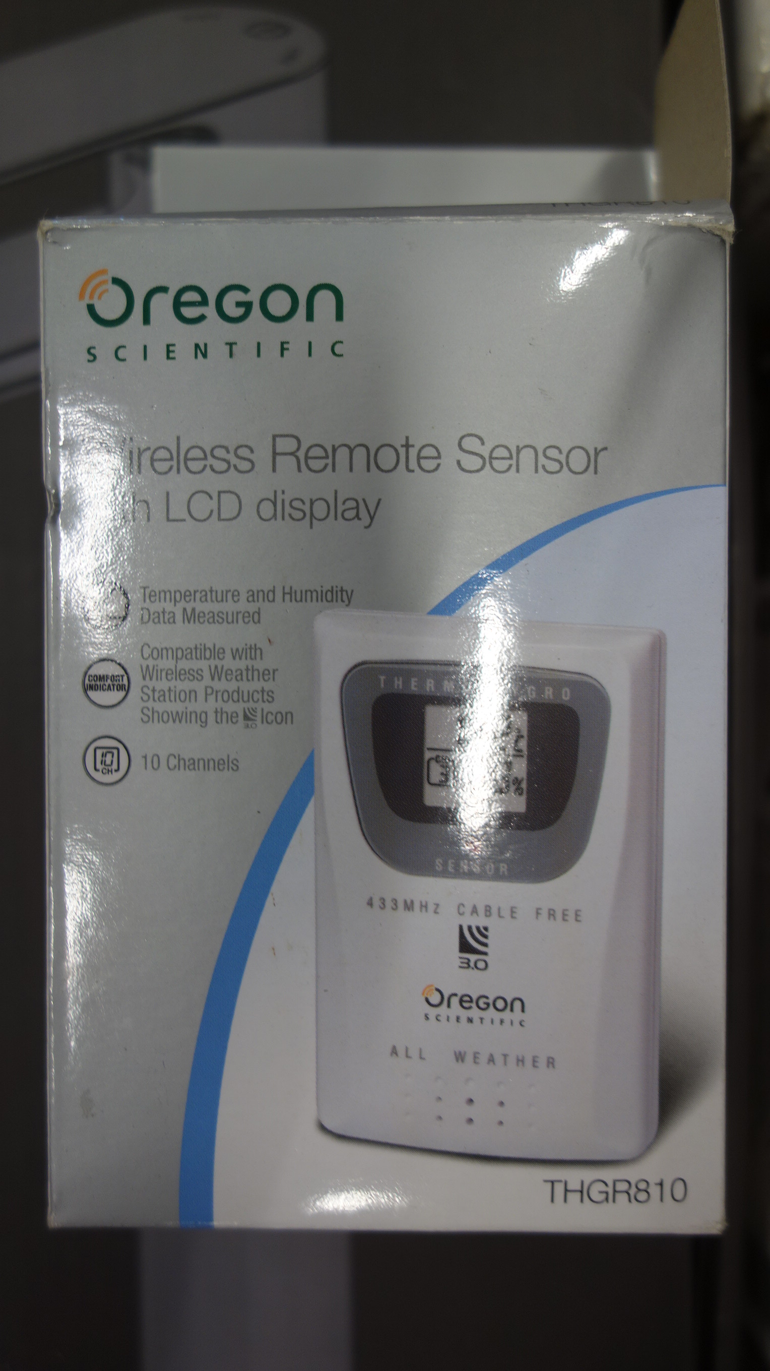 Temperaturgivare Oregon Sensor 10 ch THGR810 Nätauktioner Temperaturgivare Oregon Sensor 10 ch THGR810 Nätauktioner