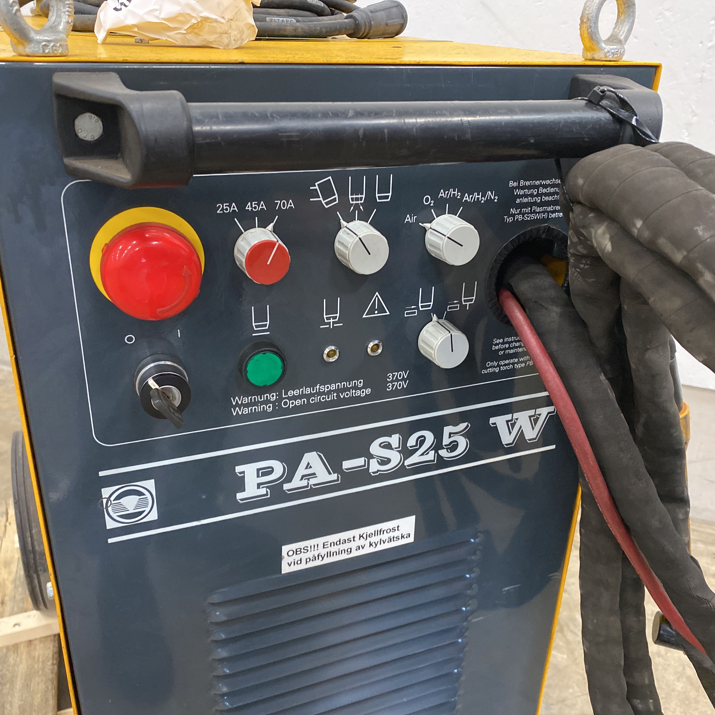 Plasma cutting machine Kjellberg PAS25W PS Auction We value the