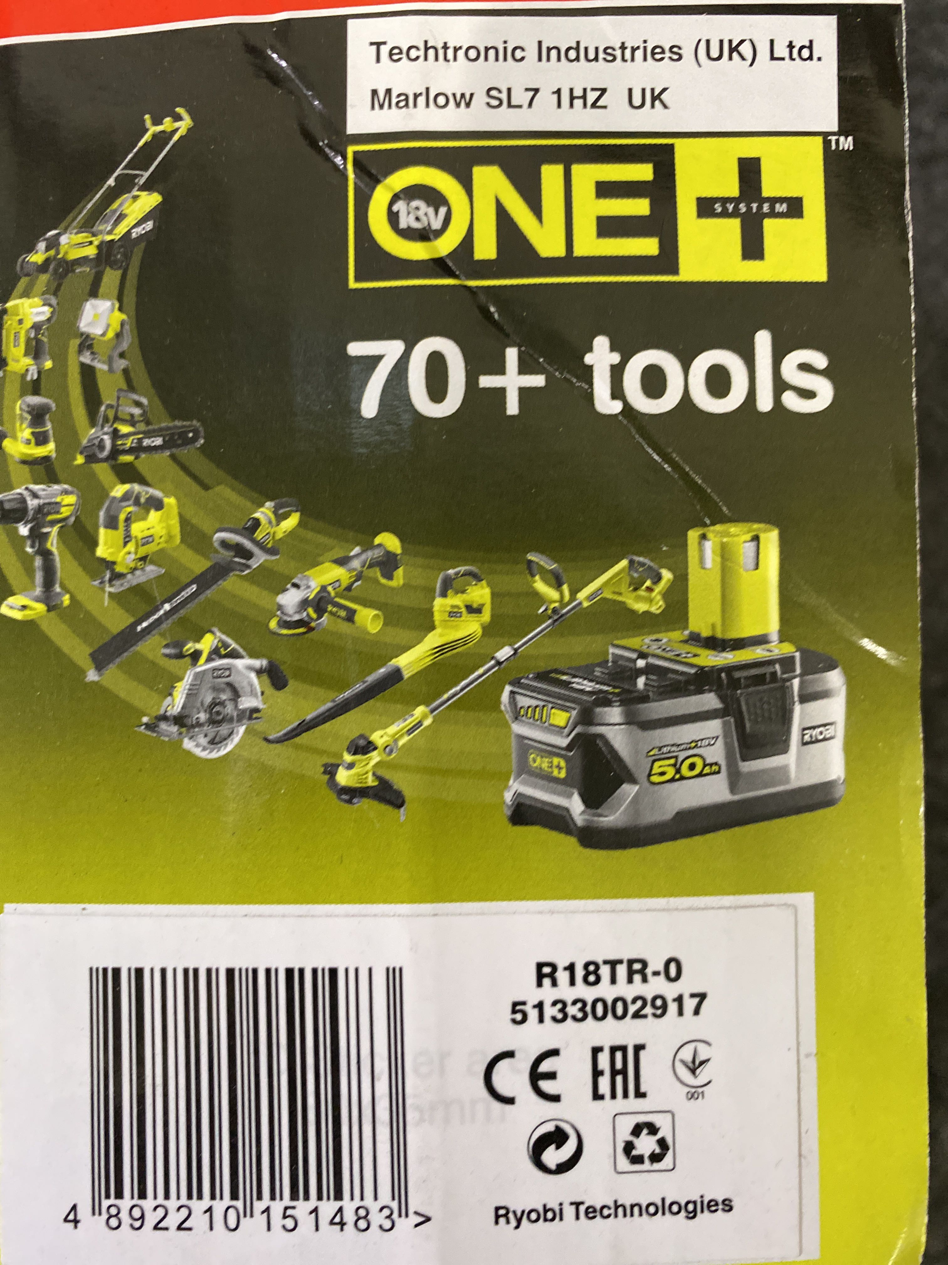 Multikutter Ryobi Multi-cutter RYOBI R18TR-0 ONE + 18V WITHOUT BATTERY - PS Auction - We ...